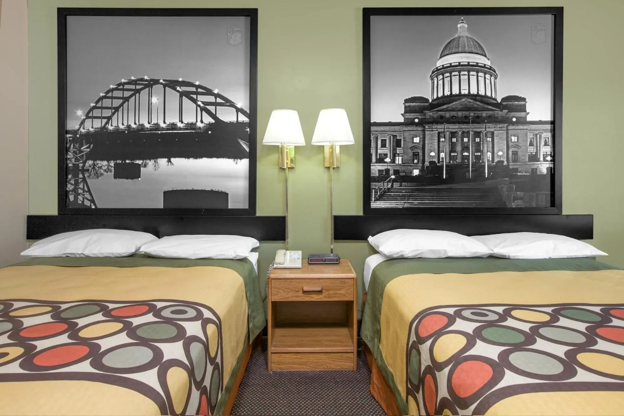 Double Room with Two Double Beds - Smoking in Super 8 by Wyndham Clarksville AR Double Room with Two Double Beds - Smoking in Super 8 by Wyndham Clarksville AR