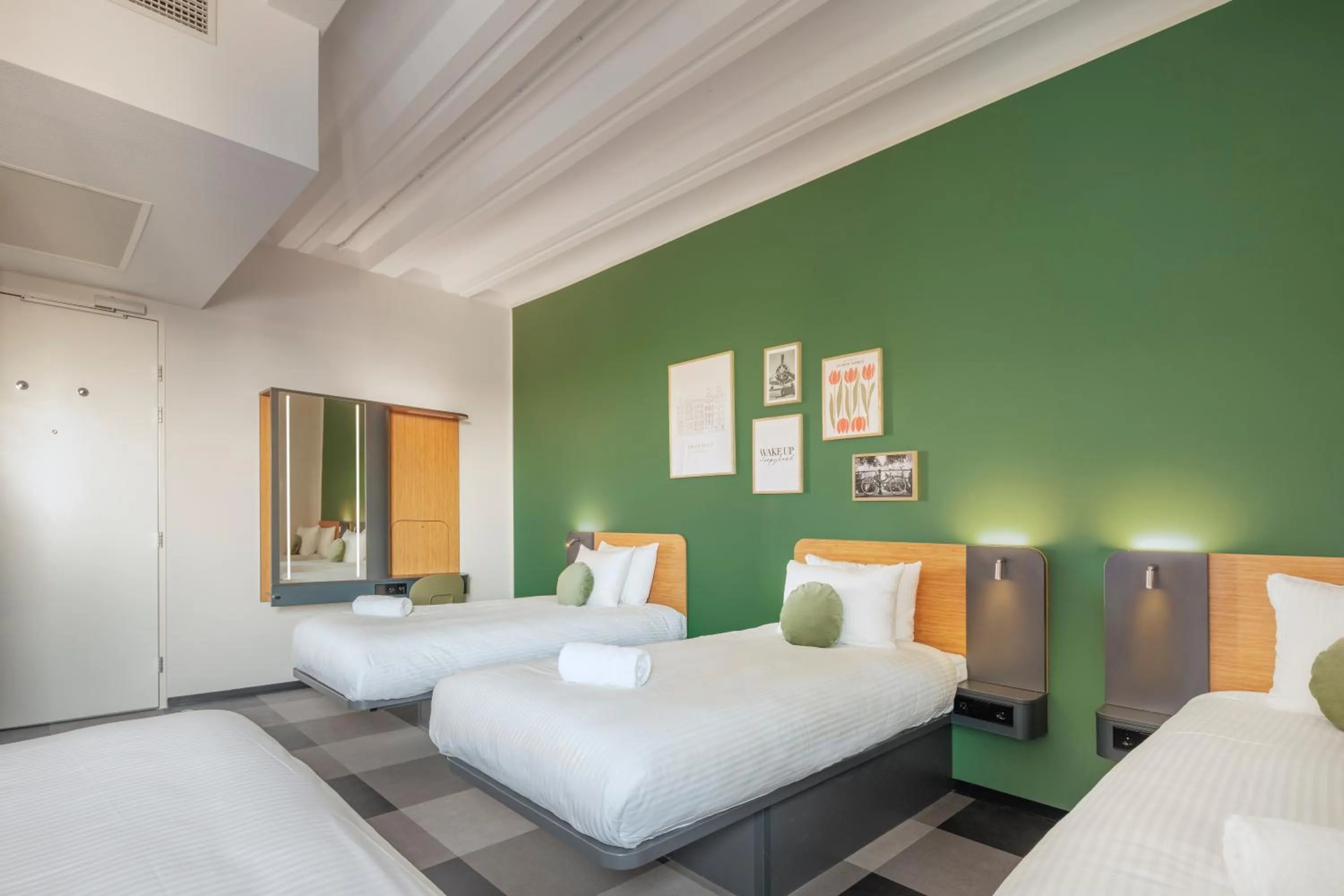 Bedroom, Bed in Maxhotel Amsterdam Airport Schiphol - Recently Renovated