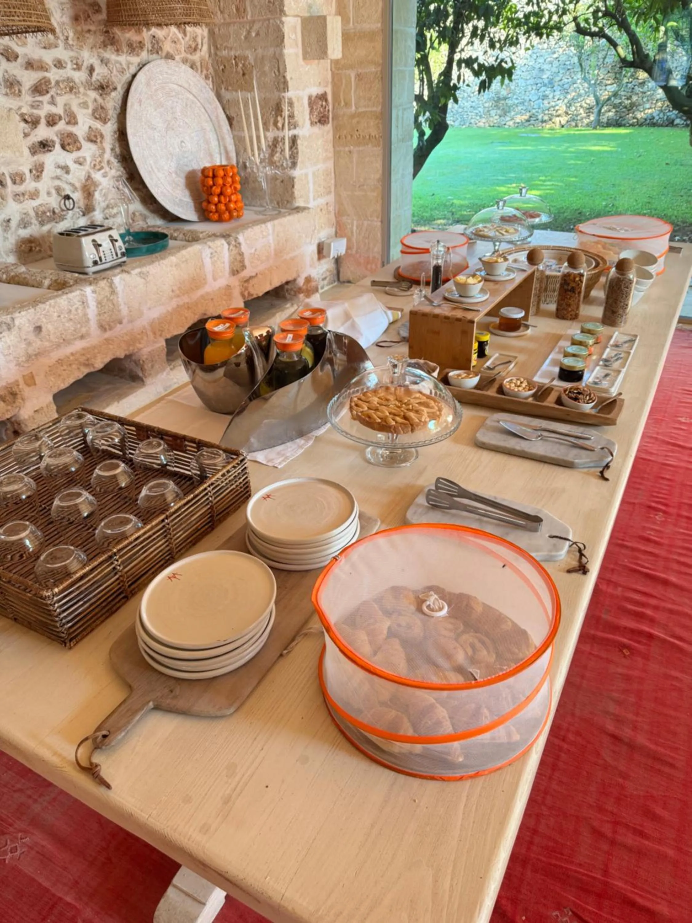 Buffet breakfast in Masseria Trapana