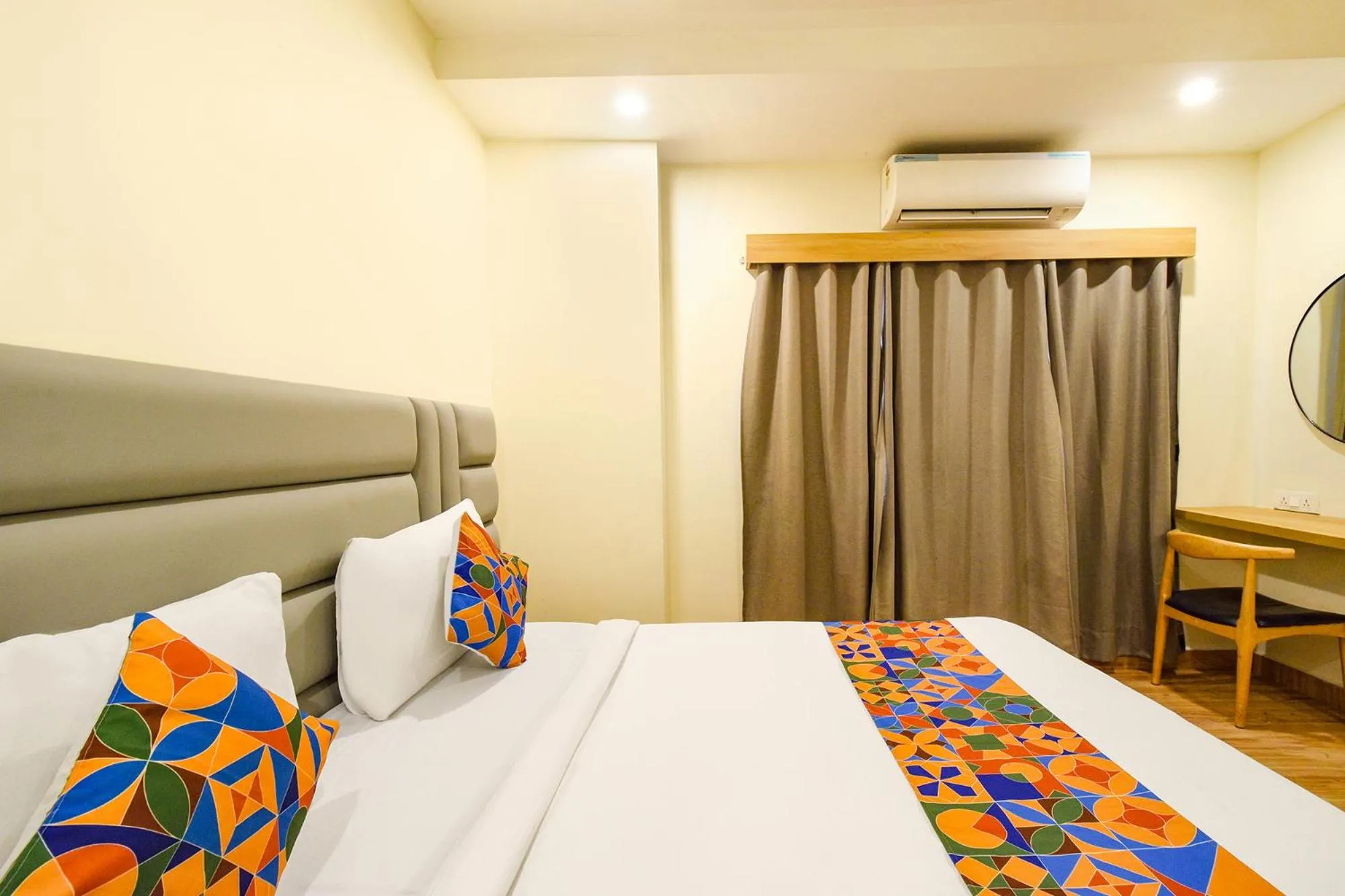 Bed in FabHotel White Ridge-SIa Life Hospital, Kondapur