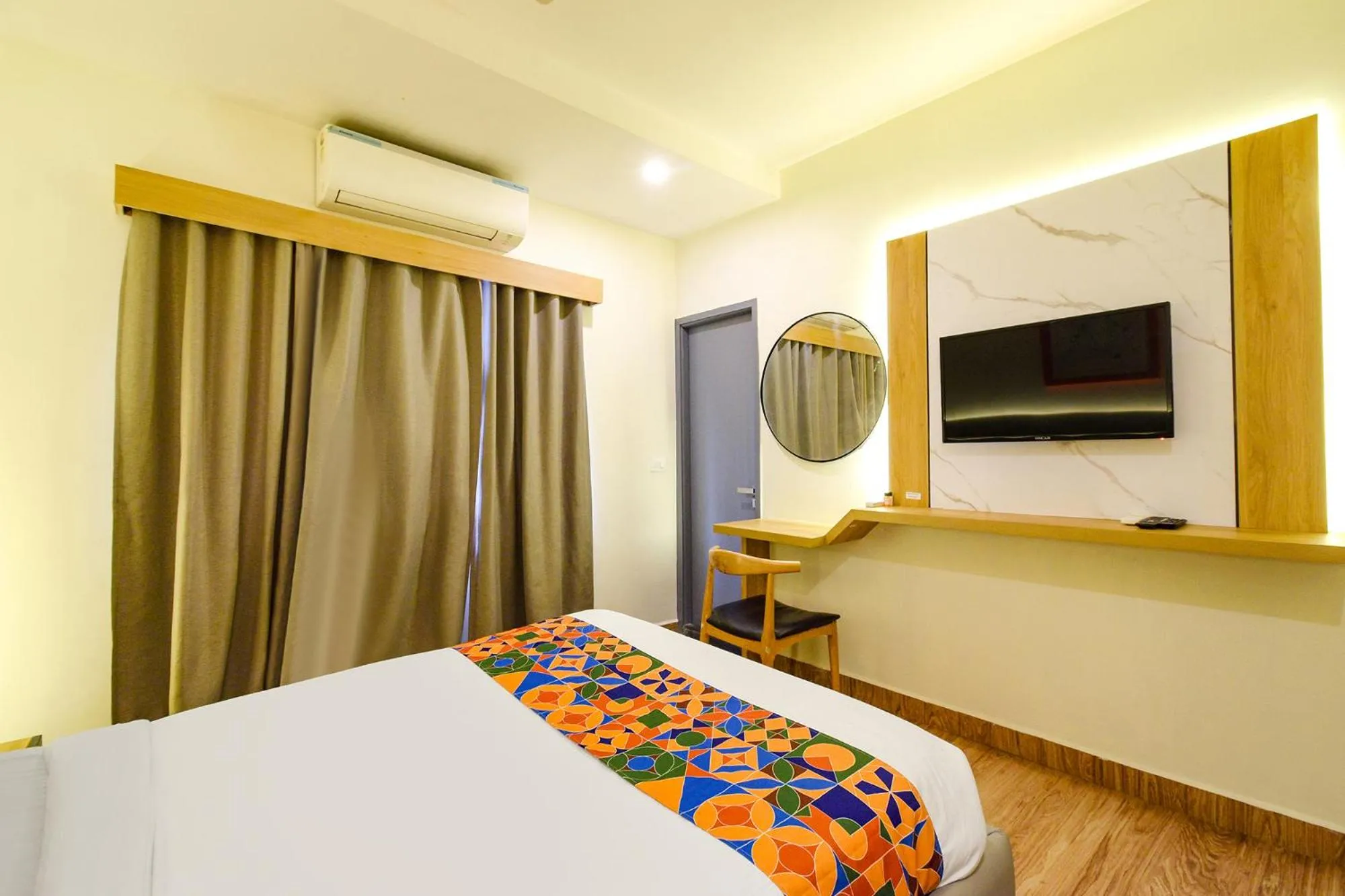 Bed in FabHotel White Ridge-SIa Life Hospital, Kondapur