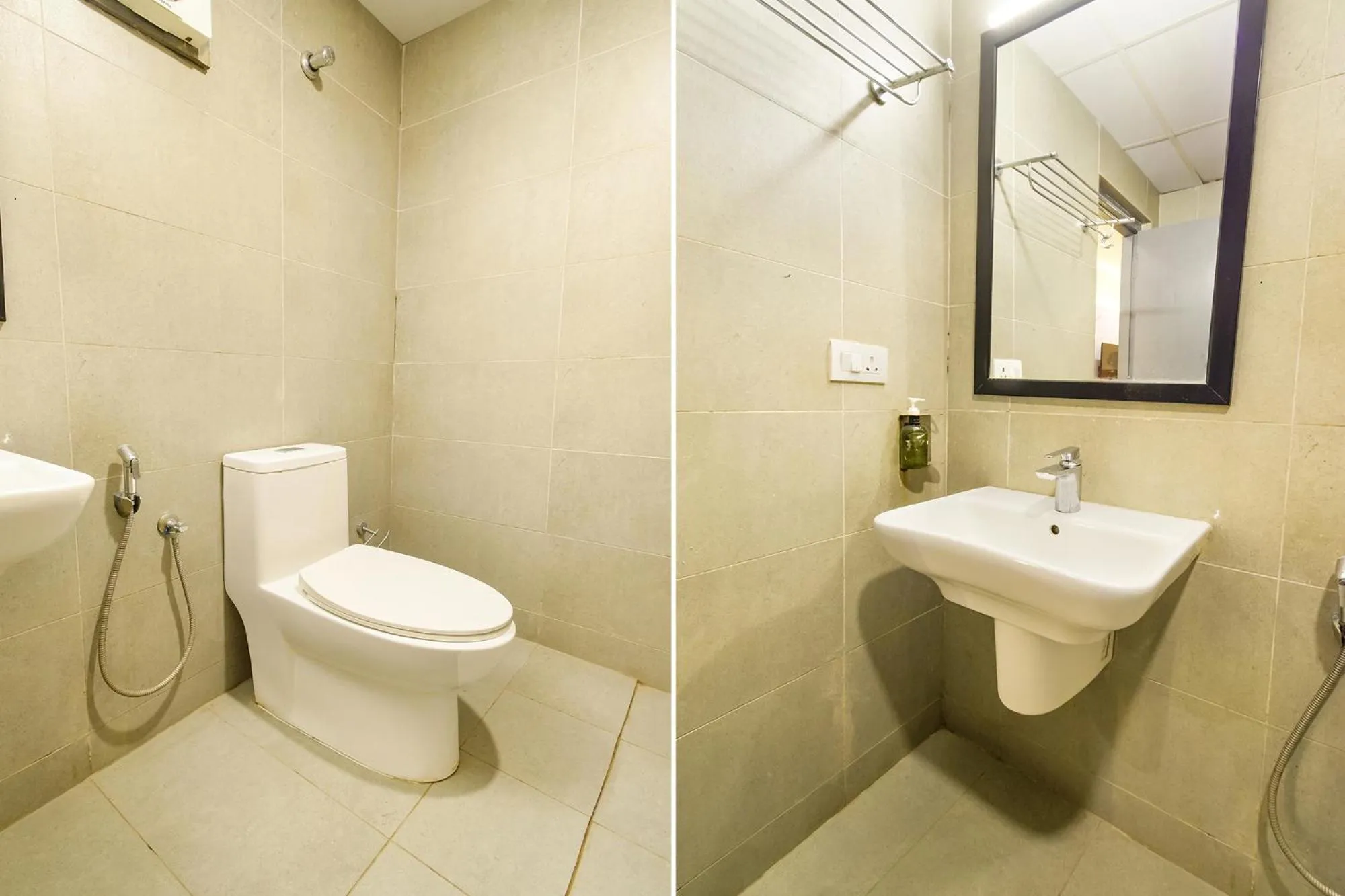 Toilet in FabHotel White Ridge-SIa Life Hospital, Kondapur