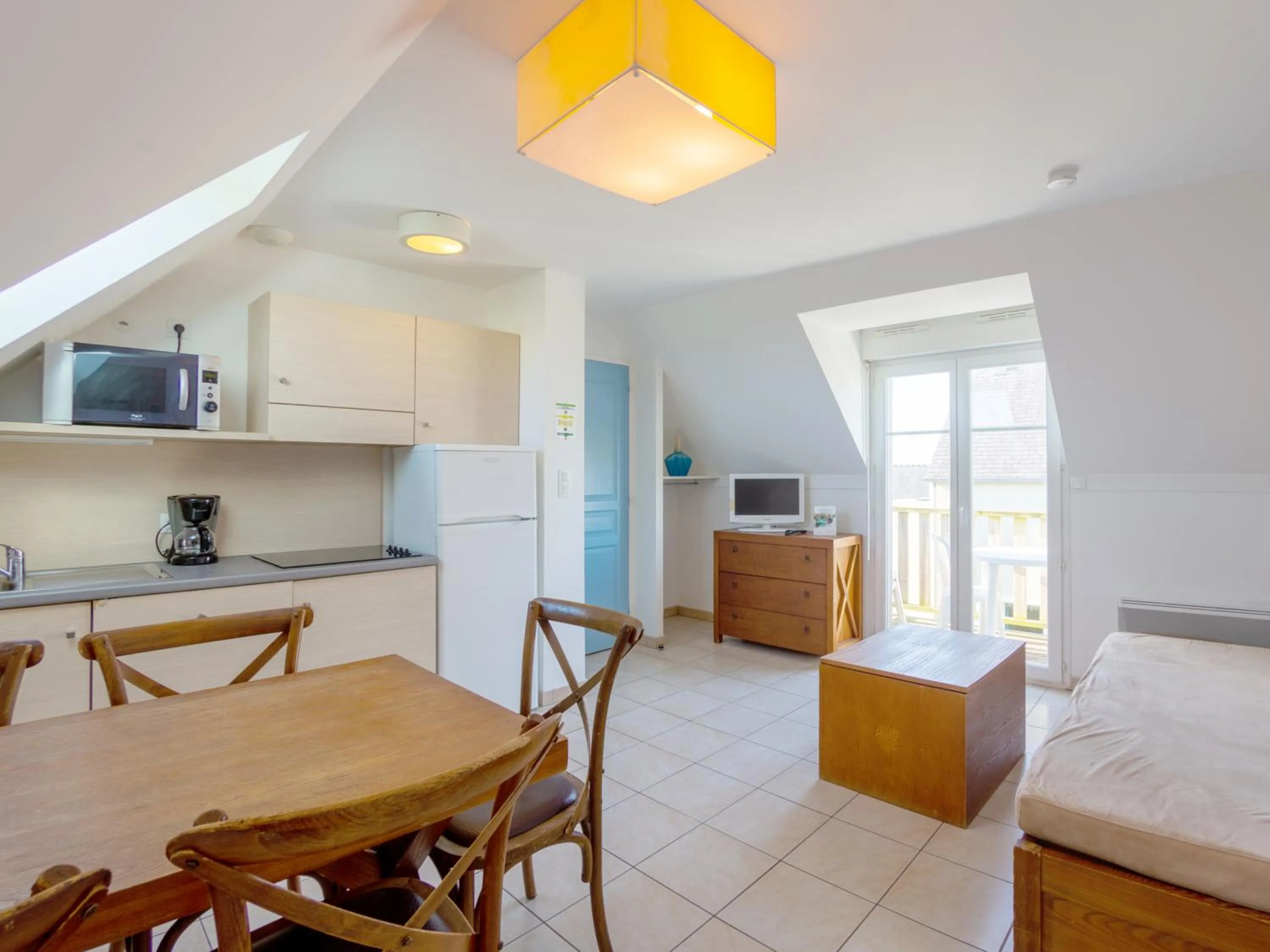 Living room in Vacancéole - Résidence Les Terrasses de Pentrez-Plage