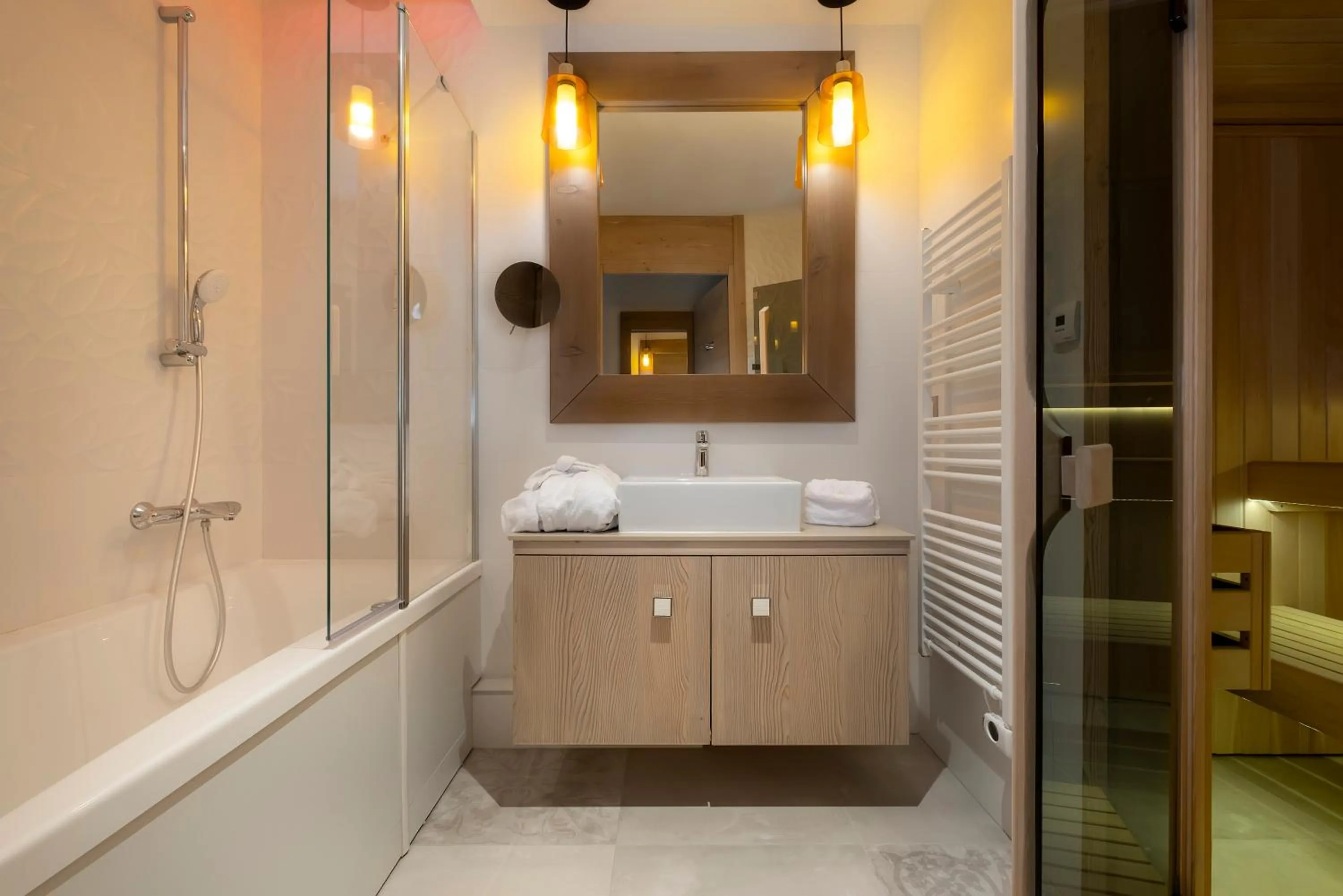 Sauna in Résidence Pierre & Vacances Premium L'Hévana