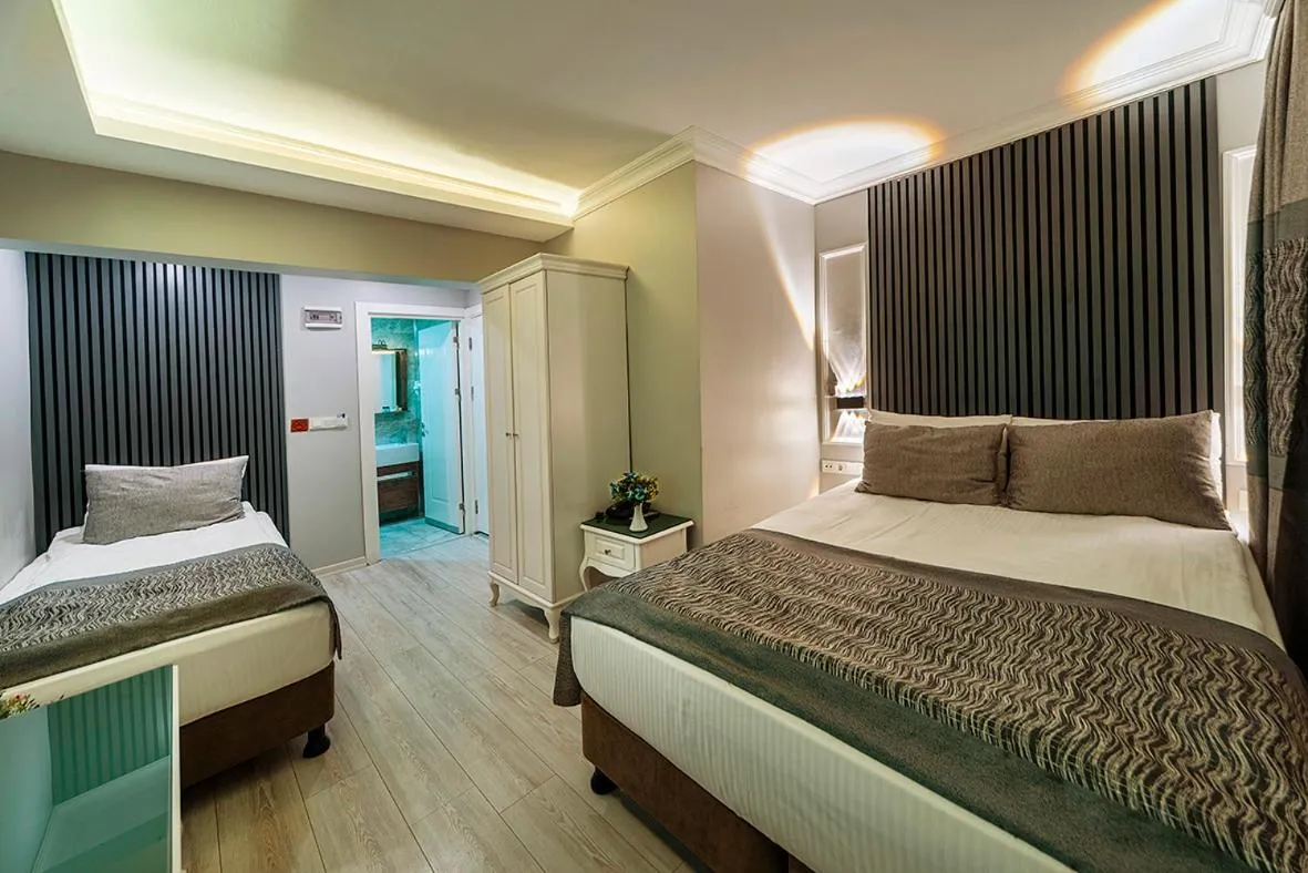 Photo of the whole room, Bed in Beyazit Palace Hotel