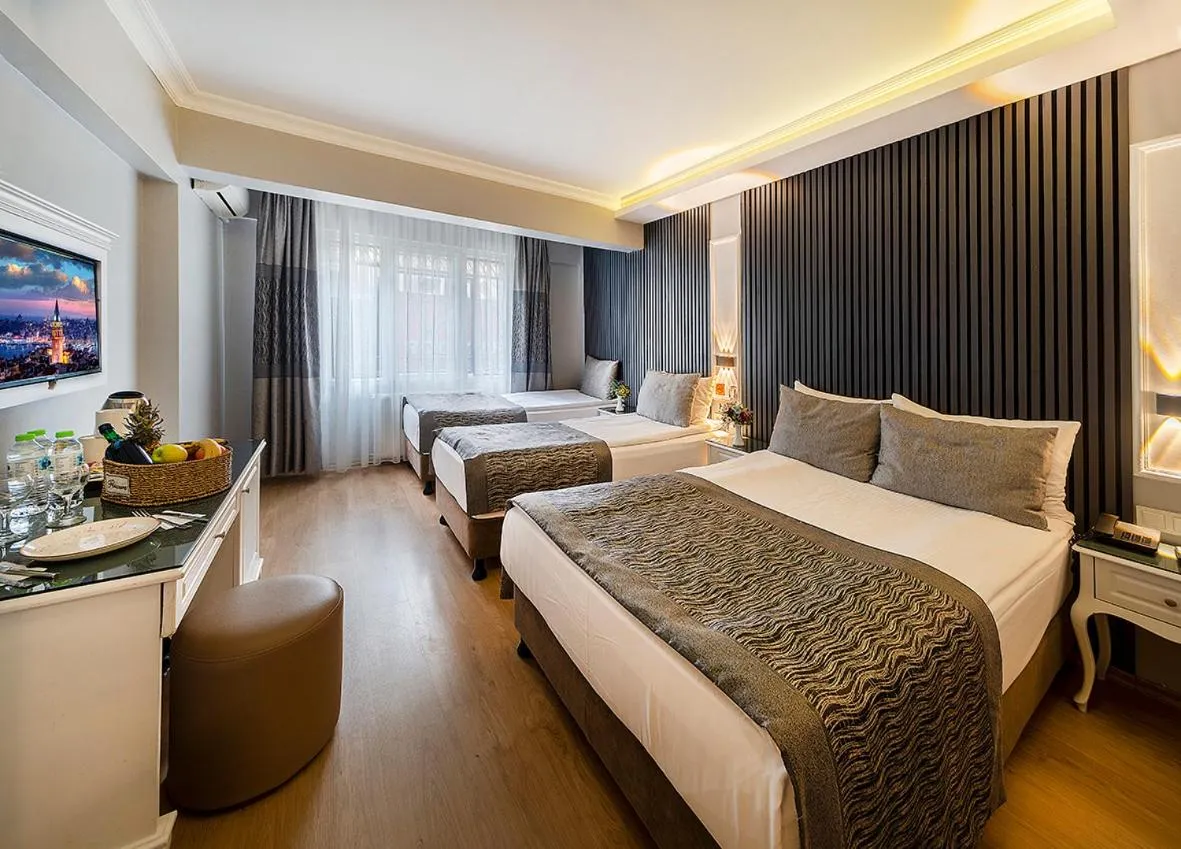 Photo of the whole room, Bed in Beyazit Palace Hotel