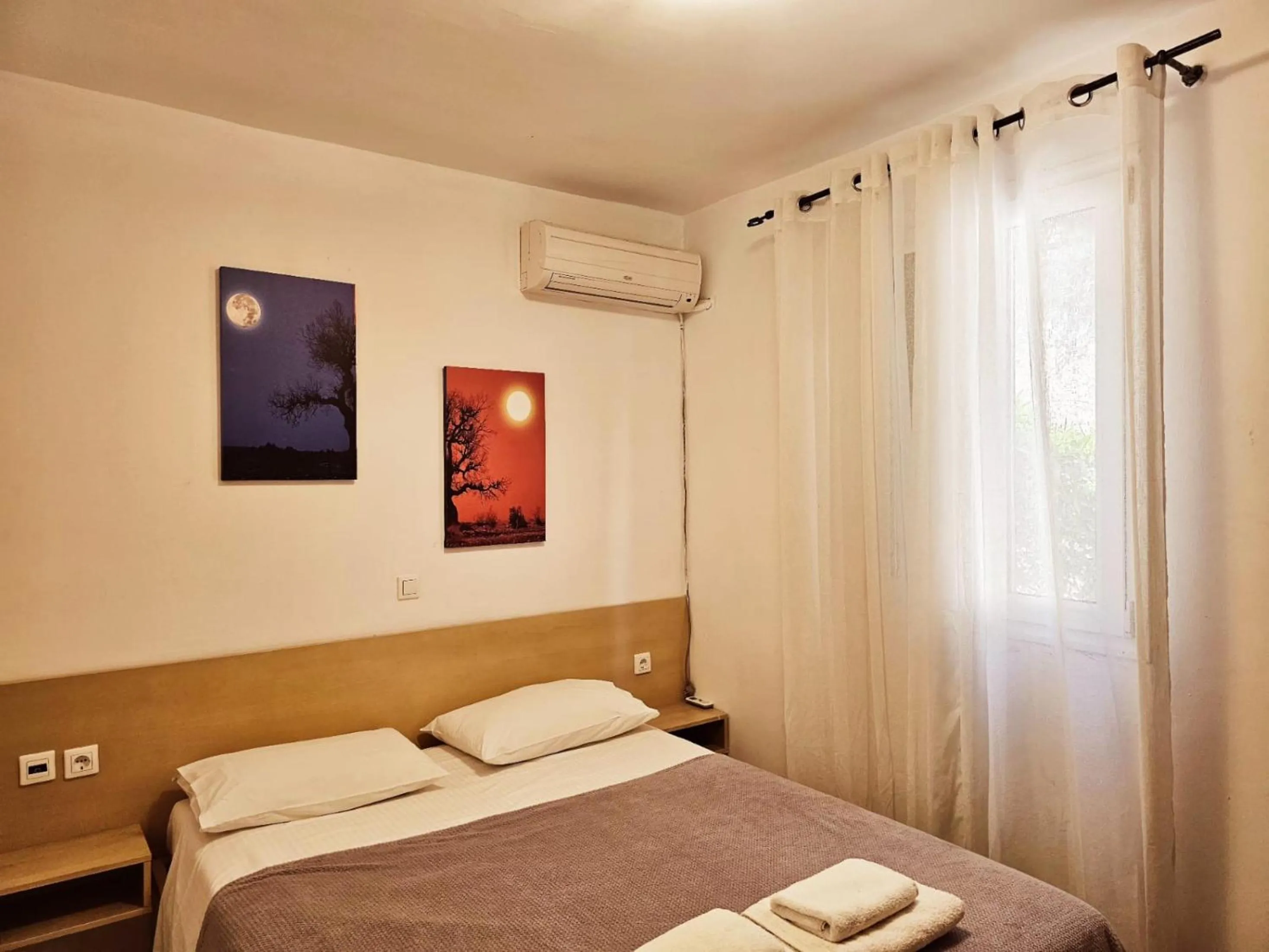 Bed in Corfu Glyfada Beach Apartment 22