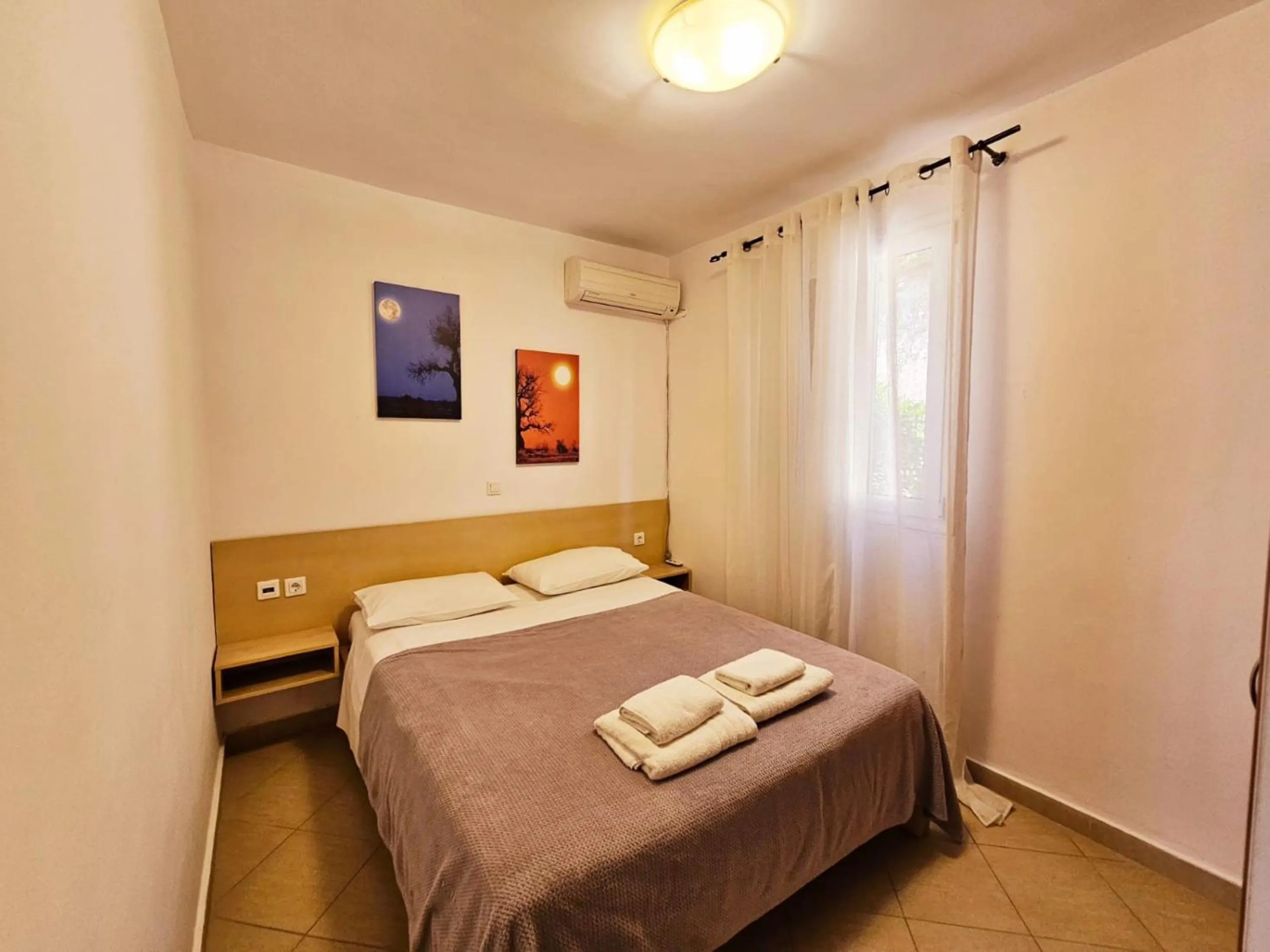 Bed in Corfu Glyfada Beach Apartment 22