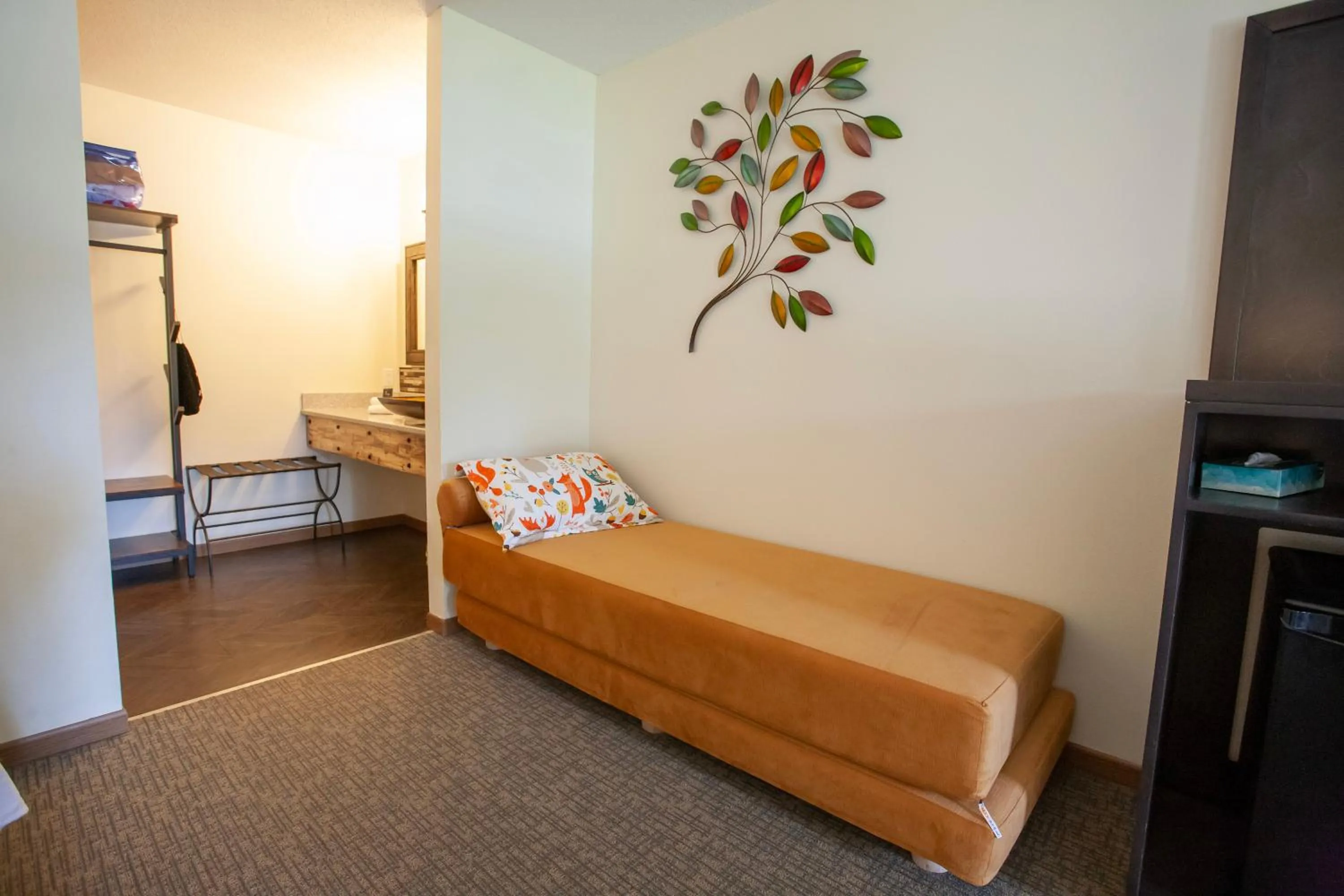 Bed in Bavarian Inn, Black Hills