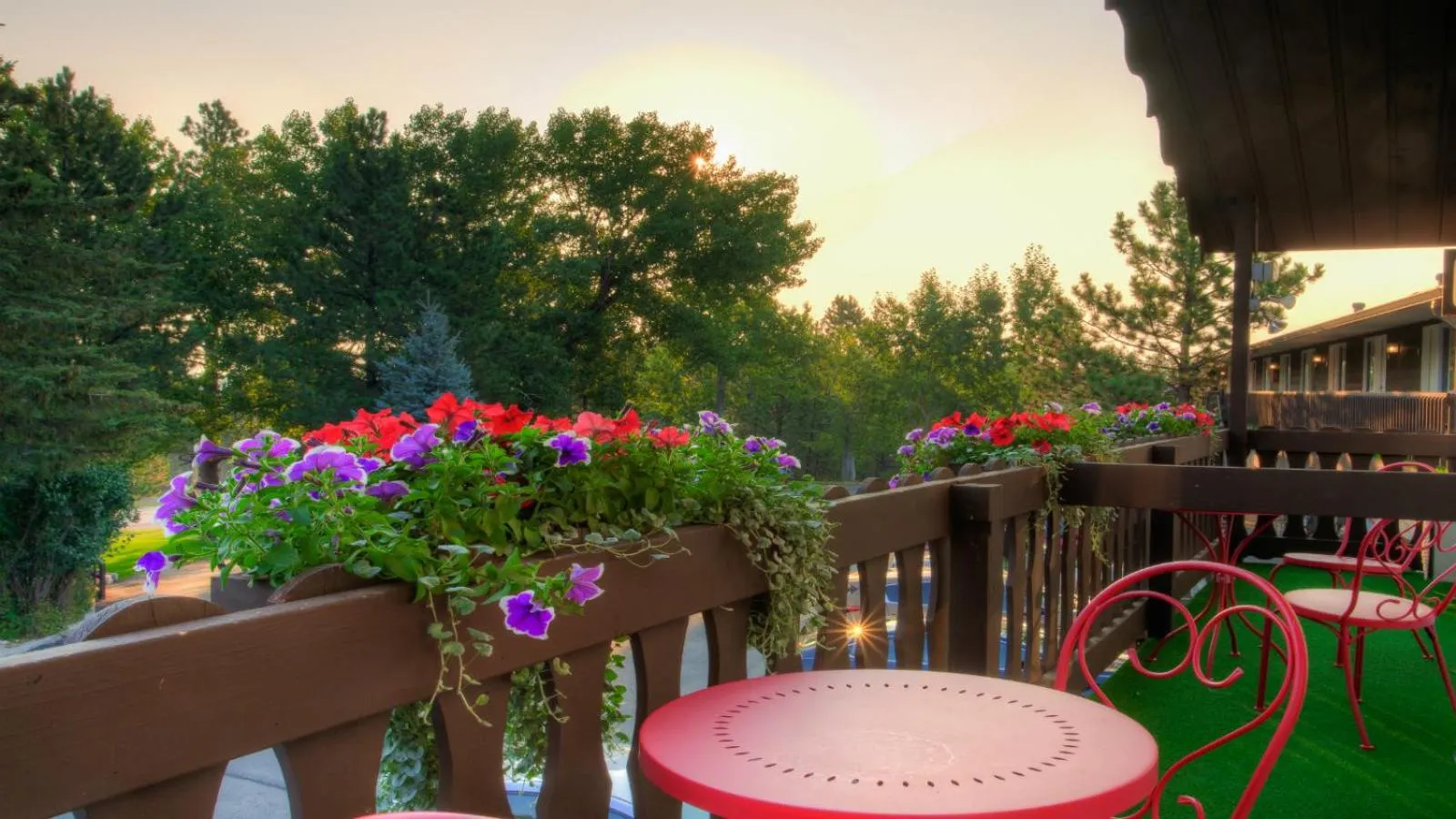 Balcony/Terrace in Bavarian Inn, Black Hills