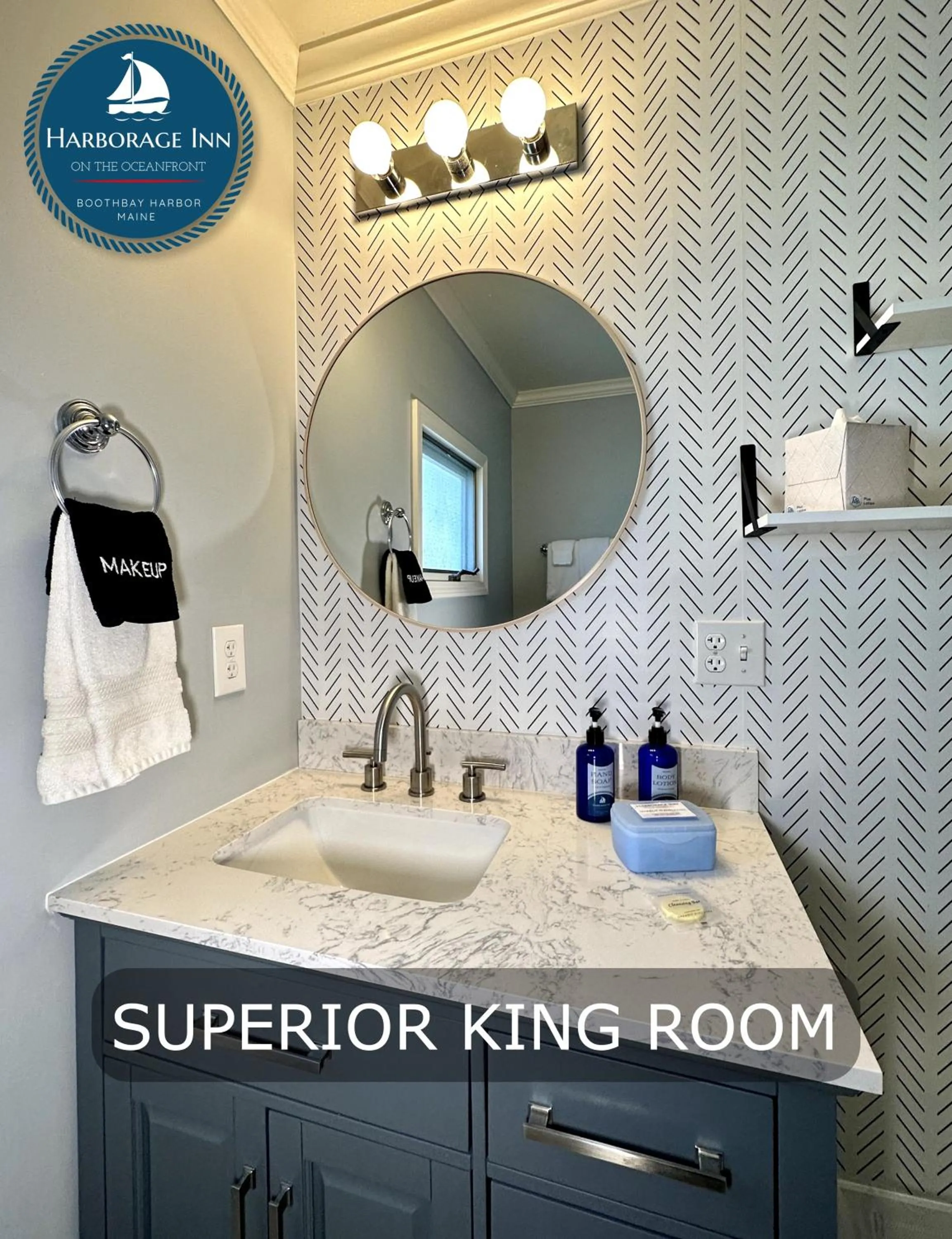 Bathroom in Harborage Inn on the Oceanfront