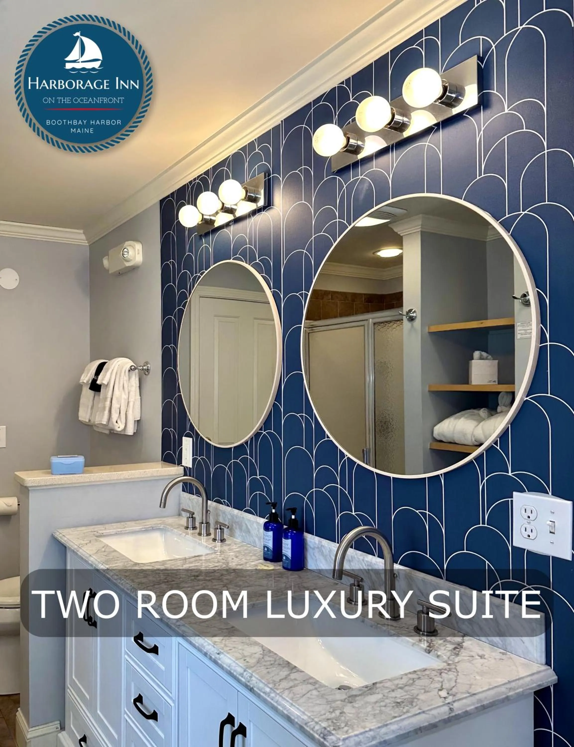 Bathroom in Harborage Inn on the Oceanfront