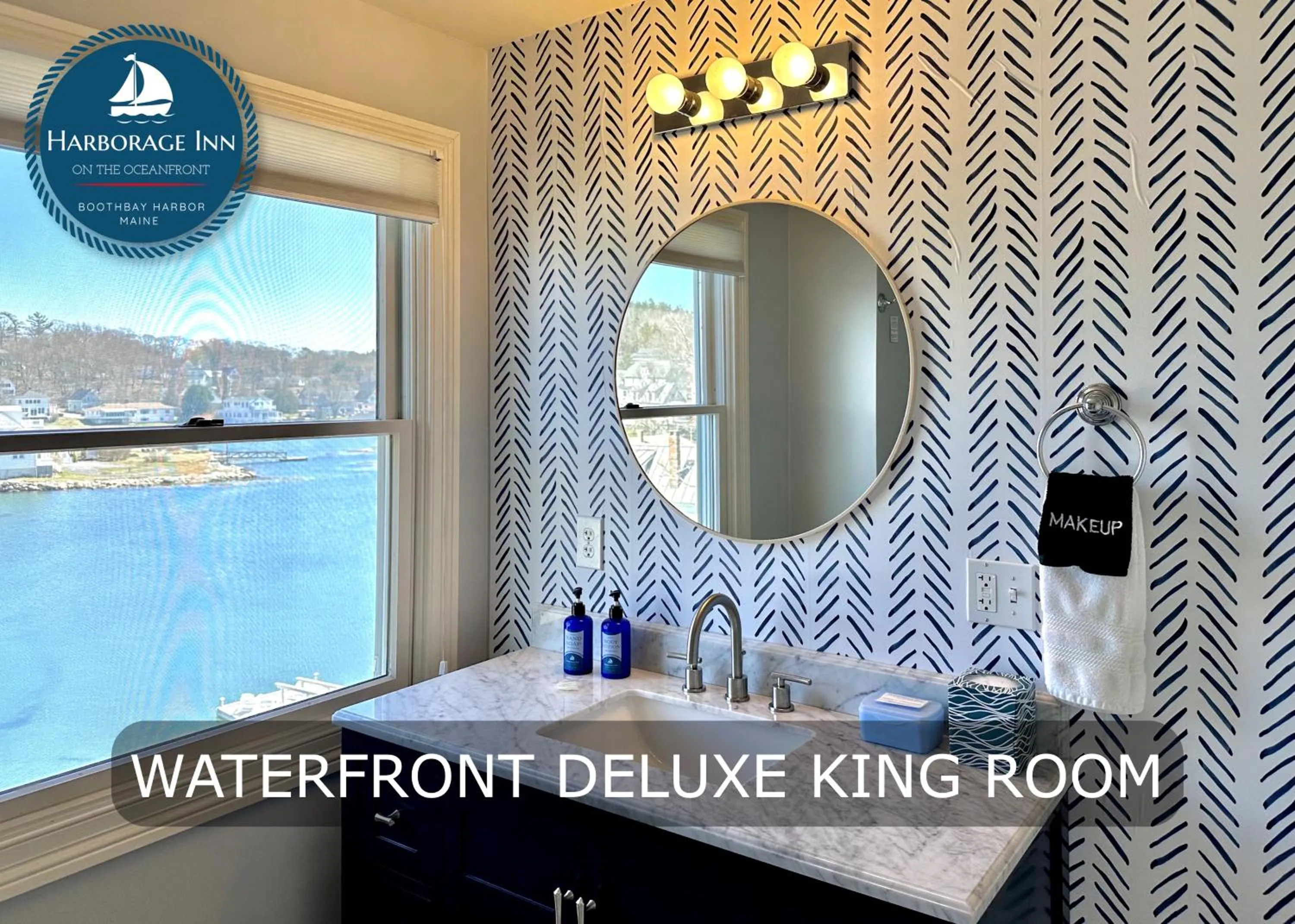Bathroom in Harborage Inn on the Oceanfront