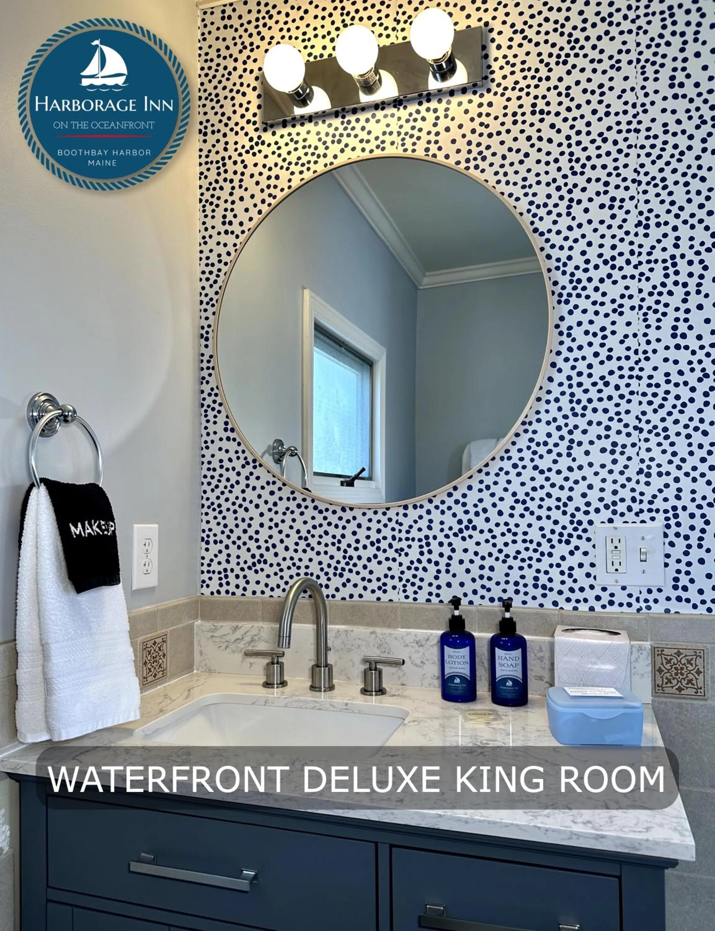 Bathroom in Harborage Inn on the Oceanfront