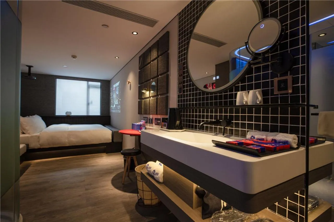 Bed in Fenk Attitude Hotel Guangzhou Railway Station