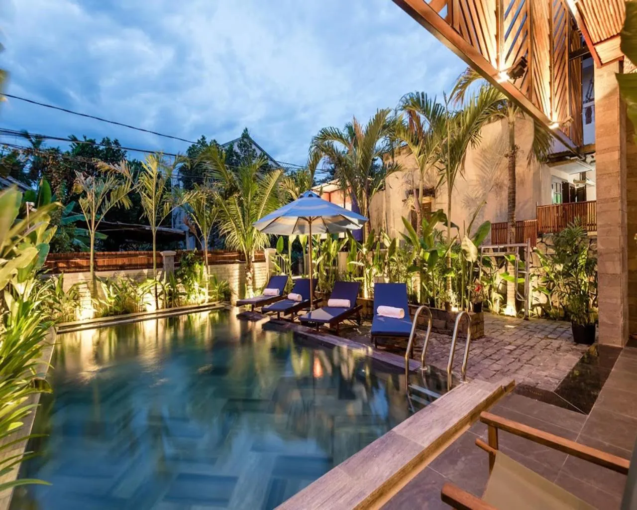 Swimming pool in Tropical Home Villa