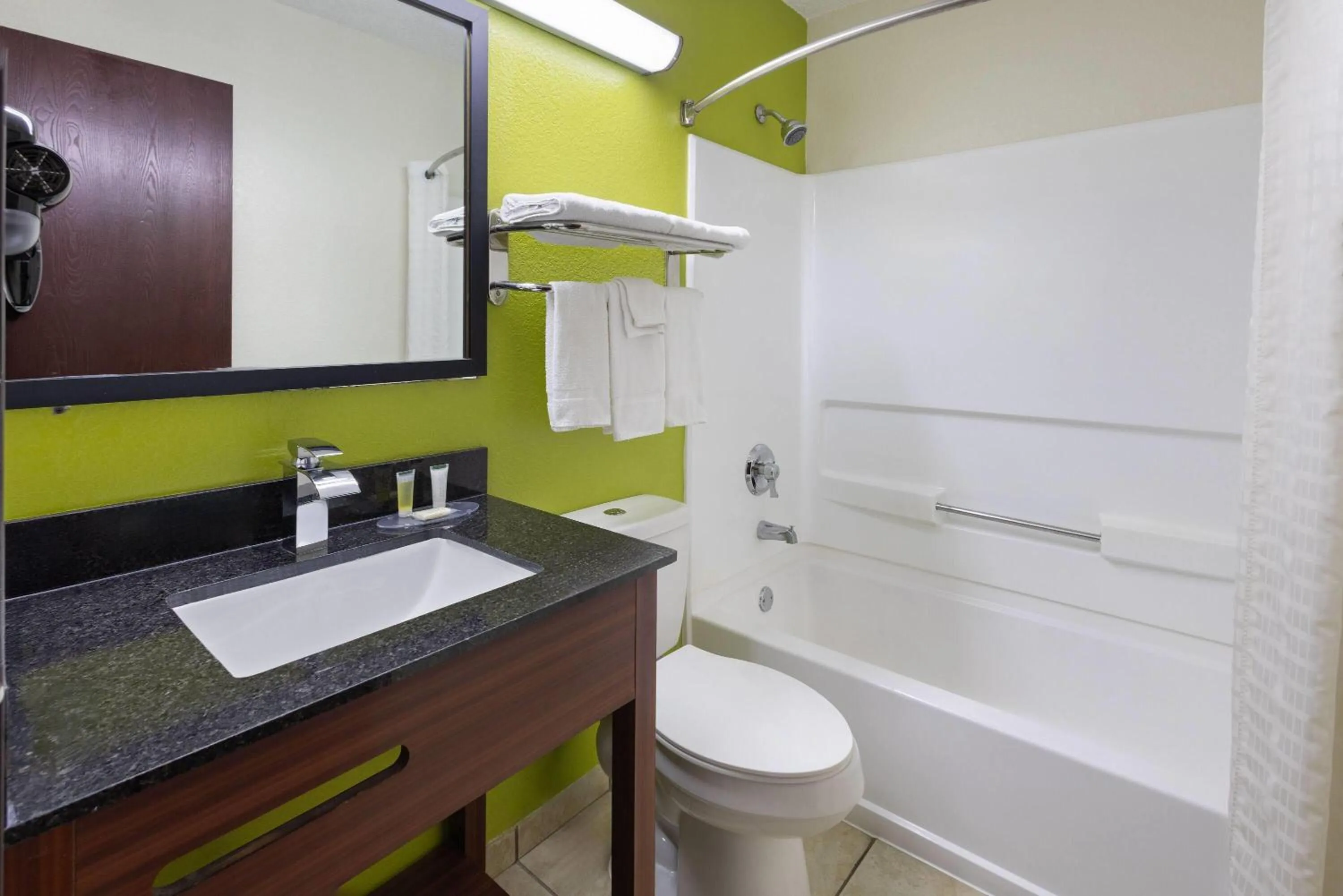 Bathroom in Super 8 by Wyndham South Boston VA