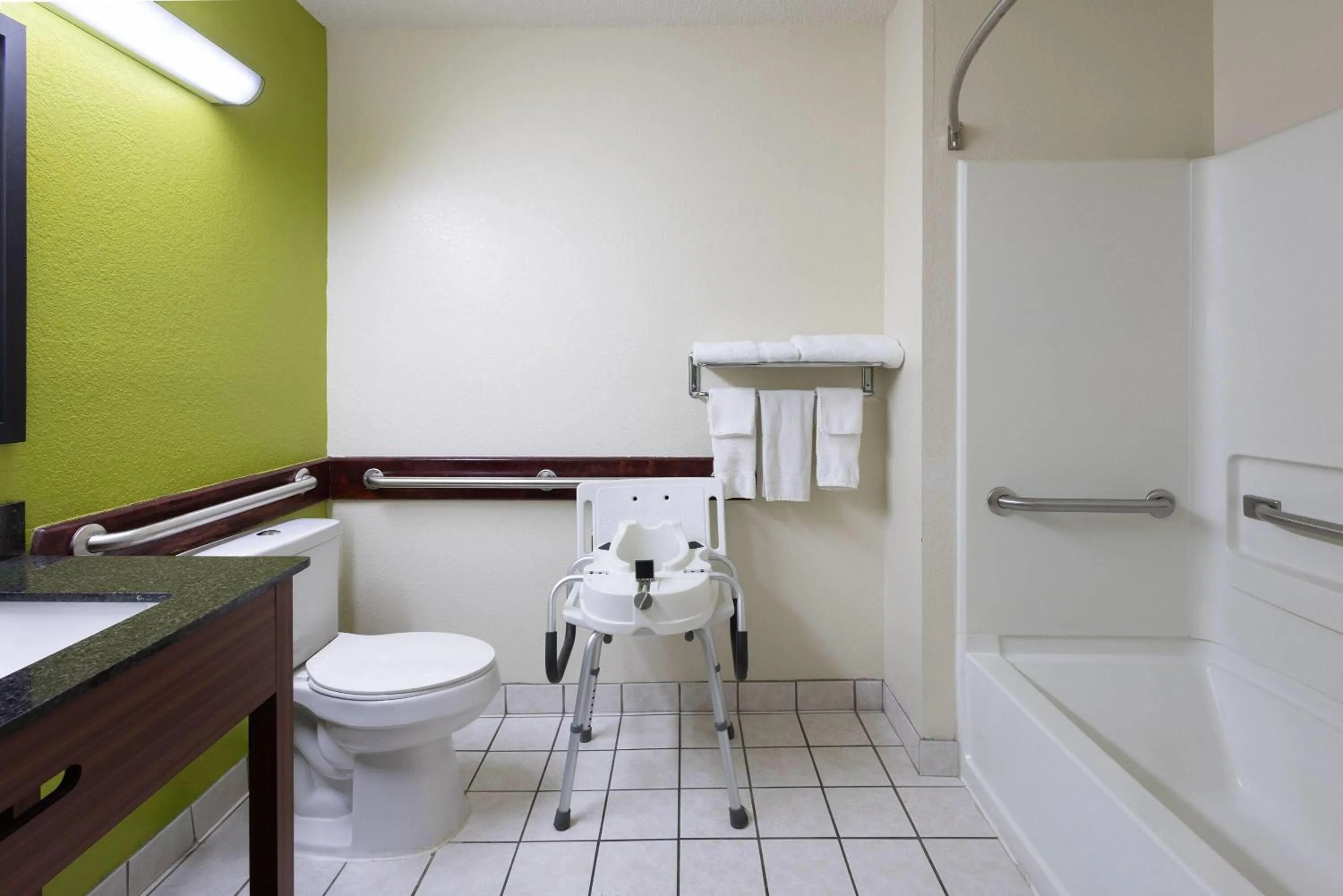 Bathroom in Super 8 by Wyndham South Boston VA