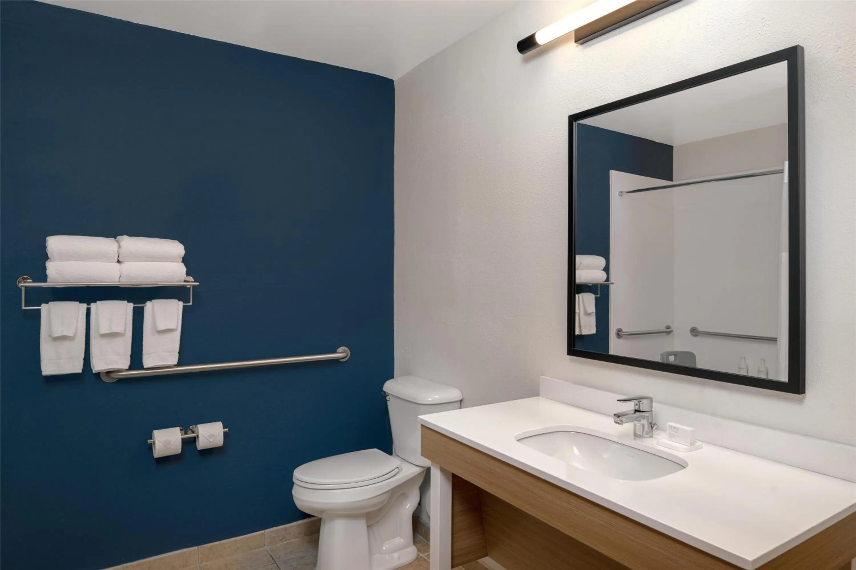 Bathroom in Spark By Hilton Smithfield I-95