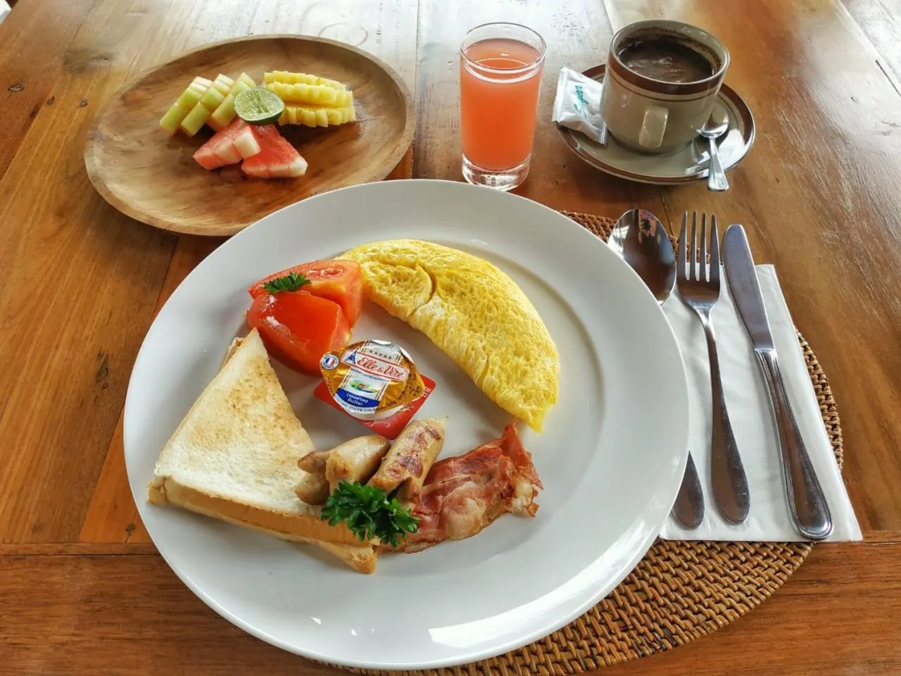 American breakfast in Paon Desa Ubud