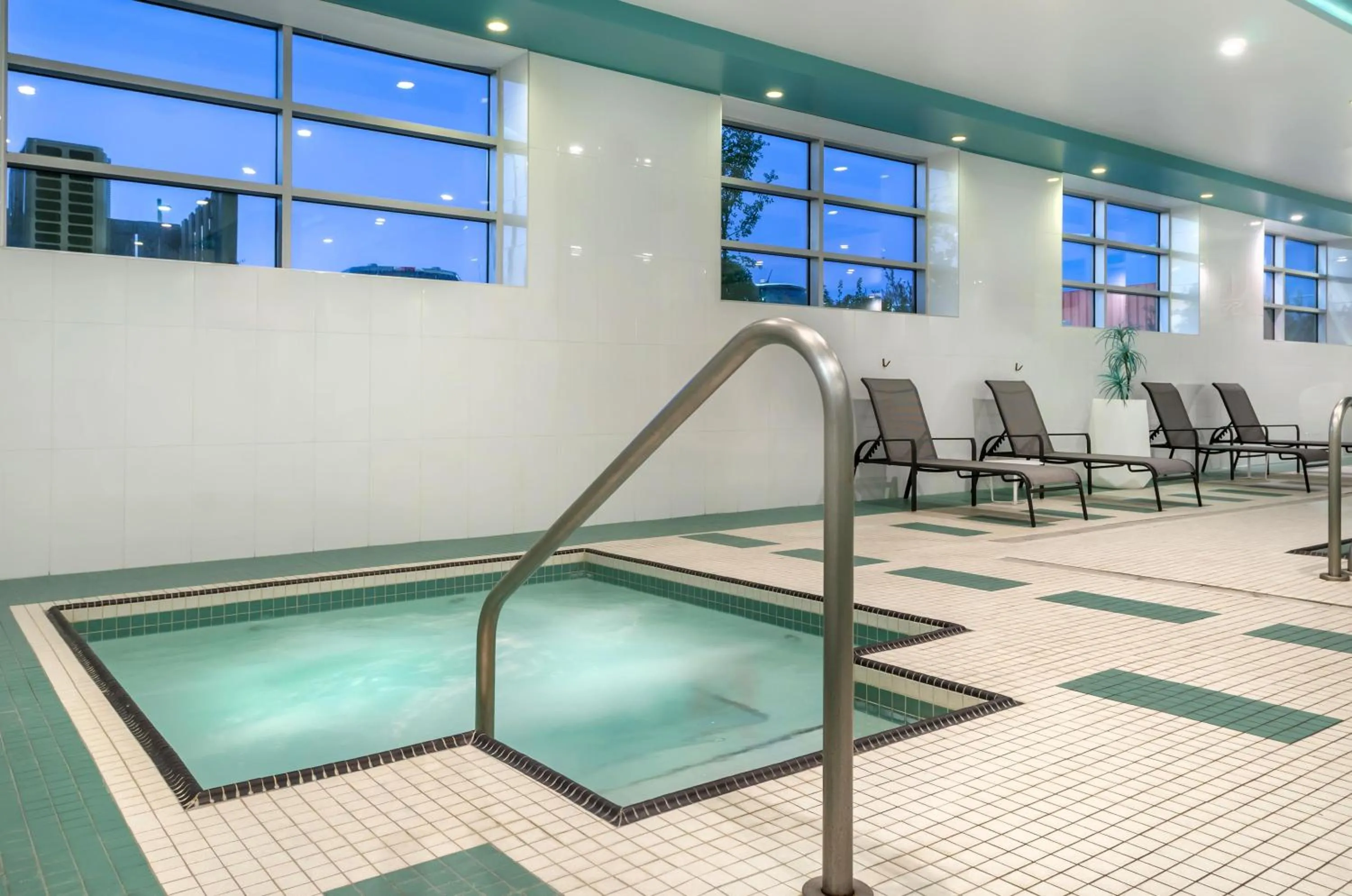 Pool view in Executive Residency by Best Western Calgary City View North