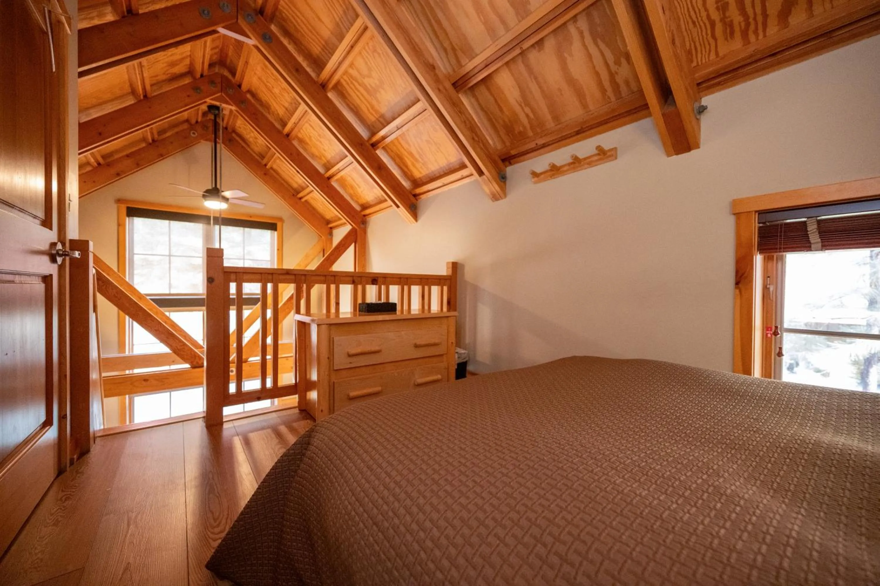 Bed in Sleeping Lady Mountain Resort