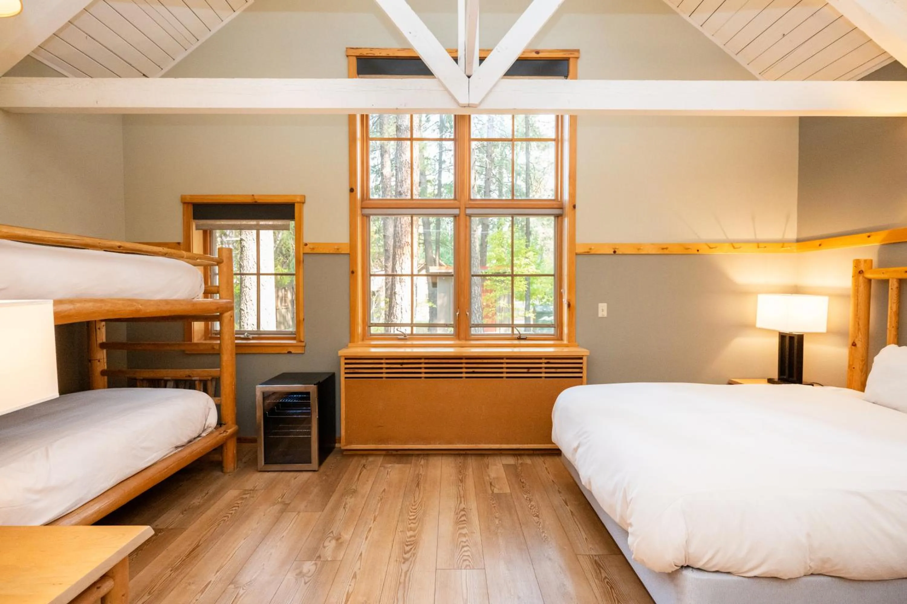 Bed in Sleeping Lady Mountain Resort