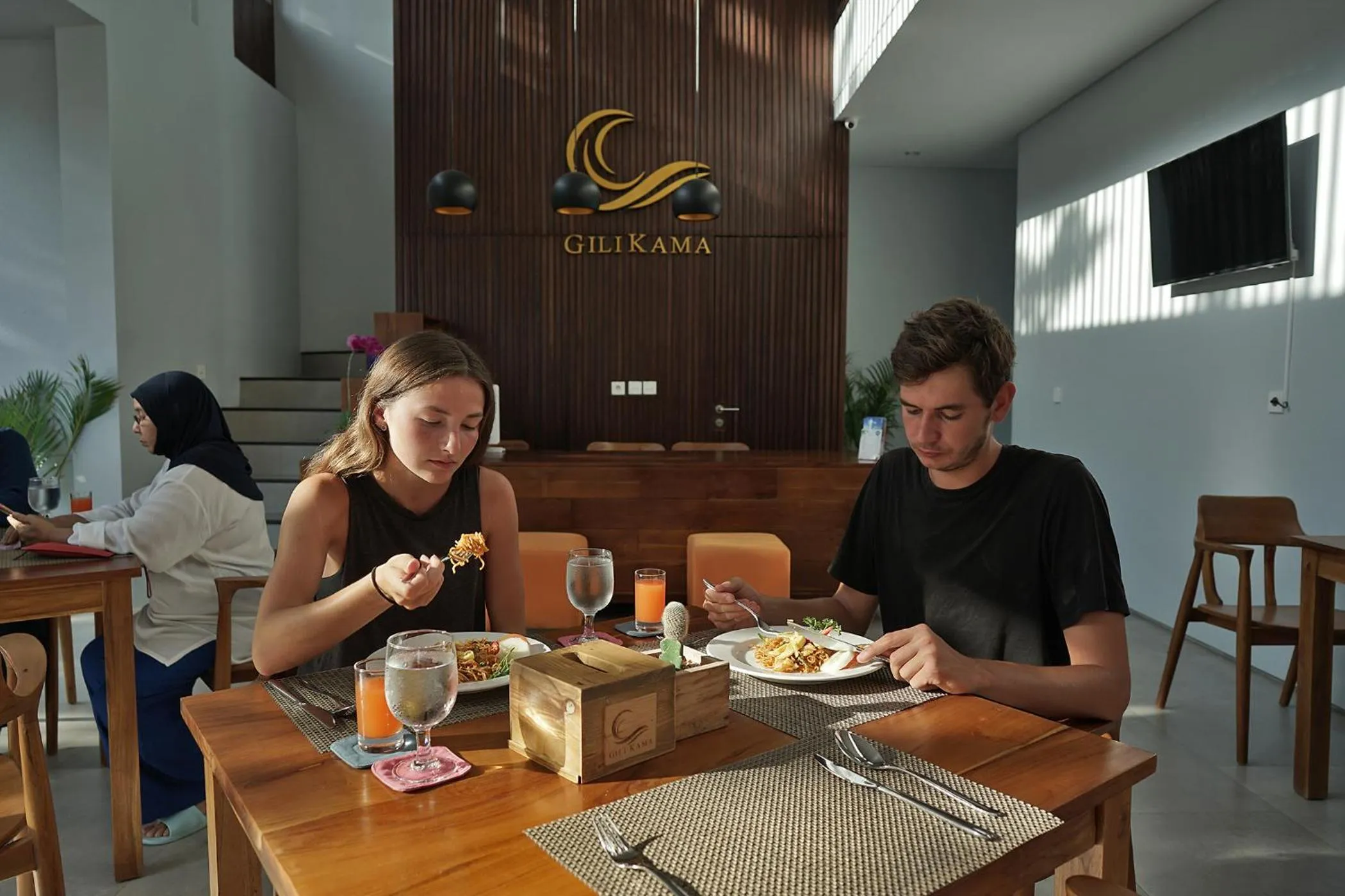 Restaurant/places to eat in Gili Kama Hotel & Villa