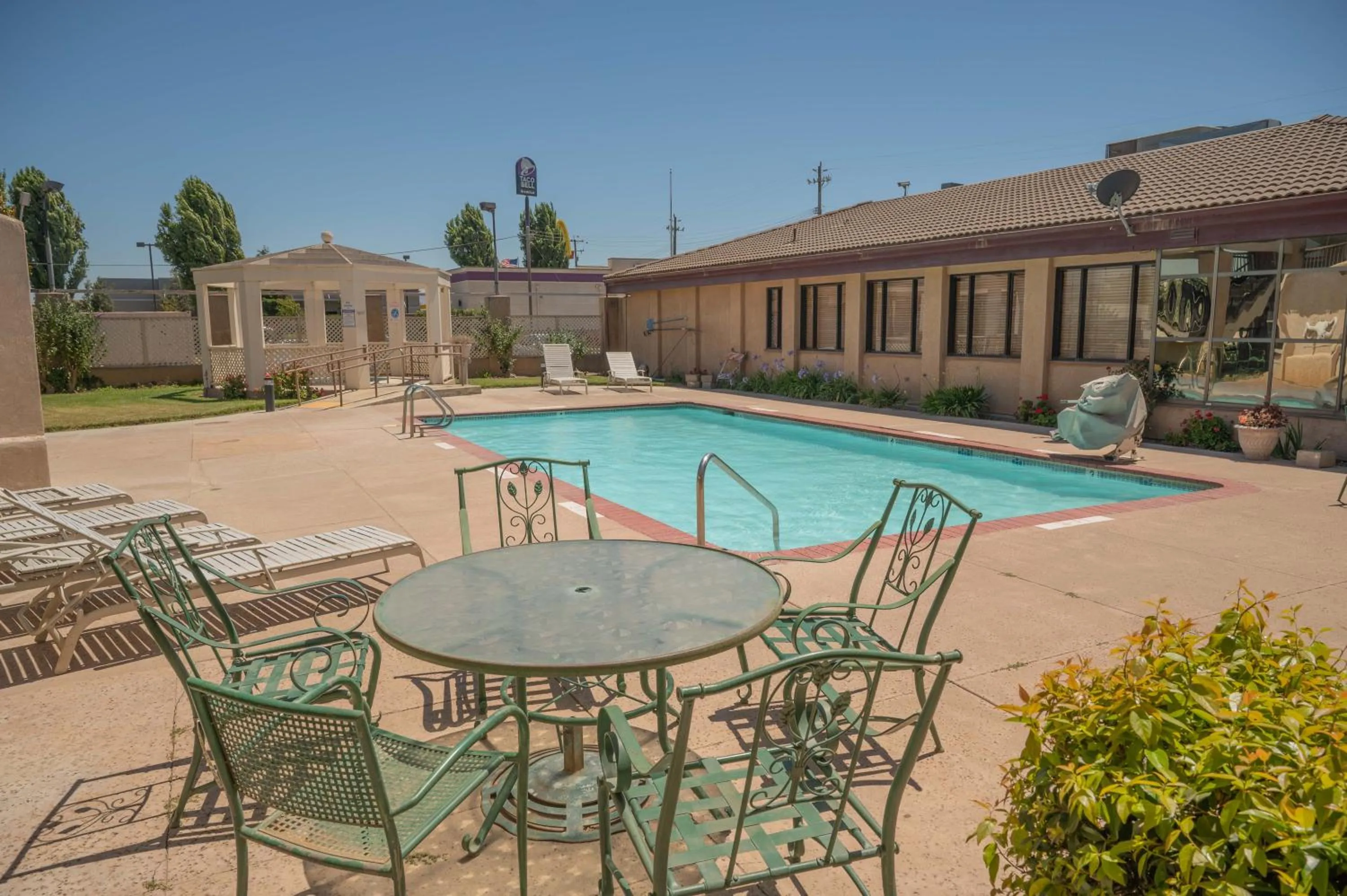 Swimming pool in Motel 6 Soledad, CA