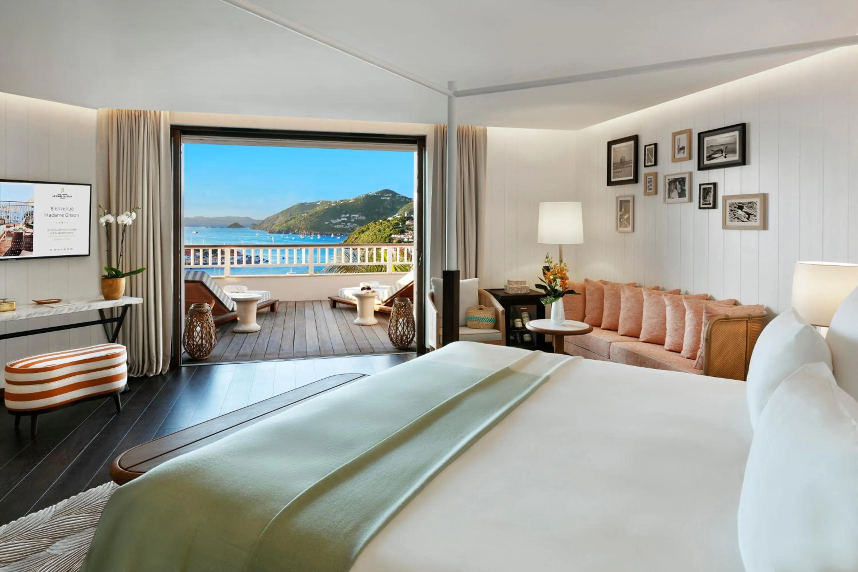 Bedroom, Bed in Hôtel Barrière Le Carl Gustaf St Barth