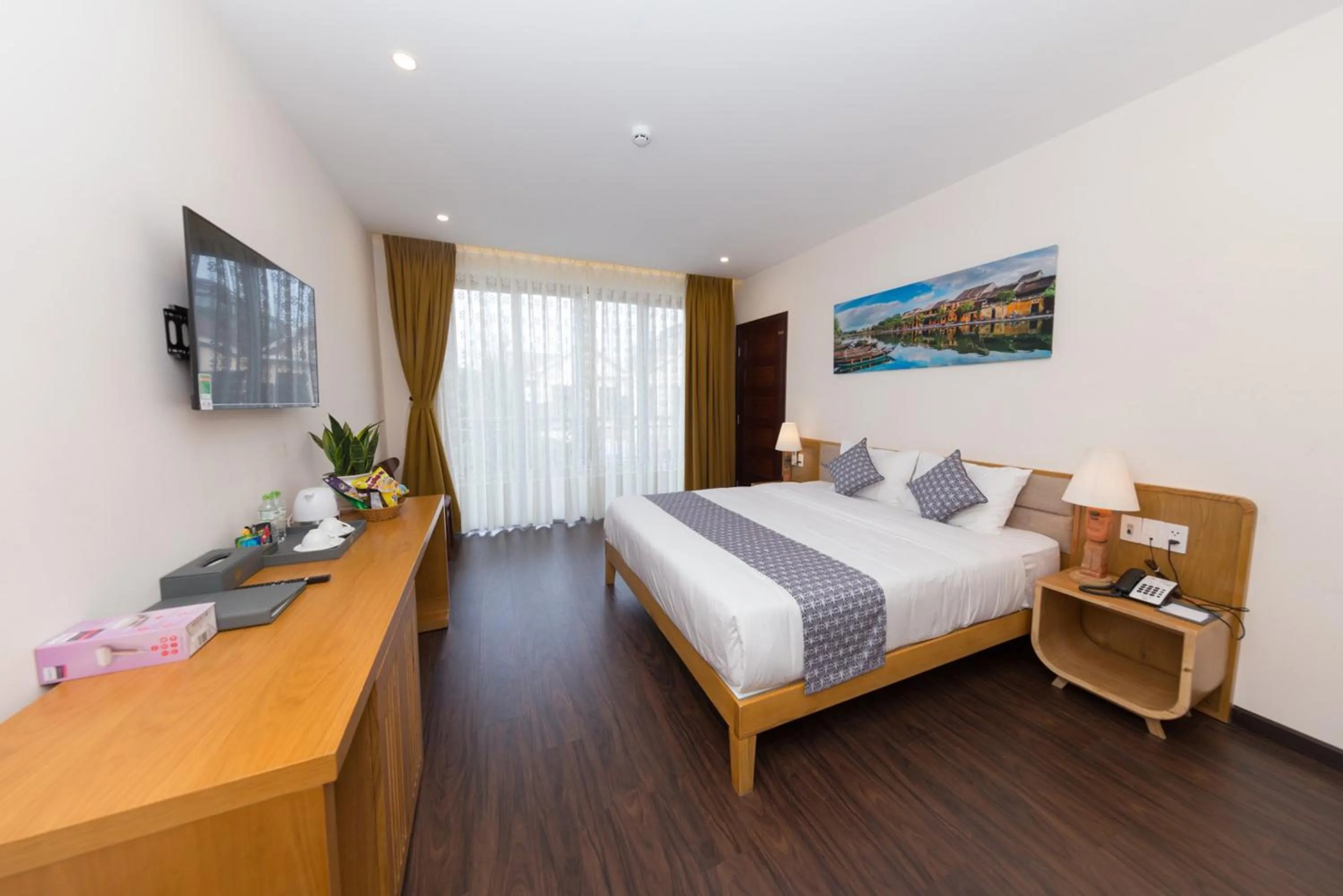 Bedroom in Silk and Sea Hotel