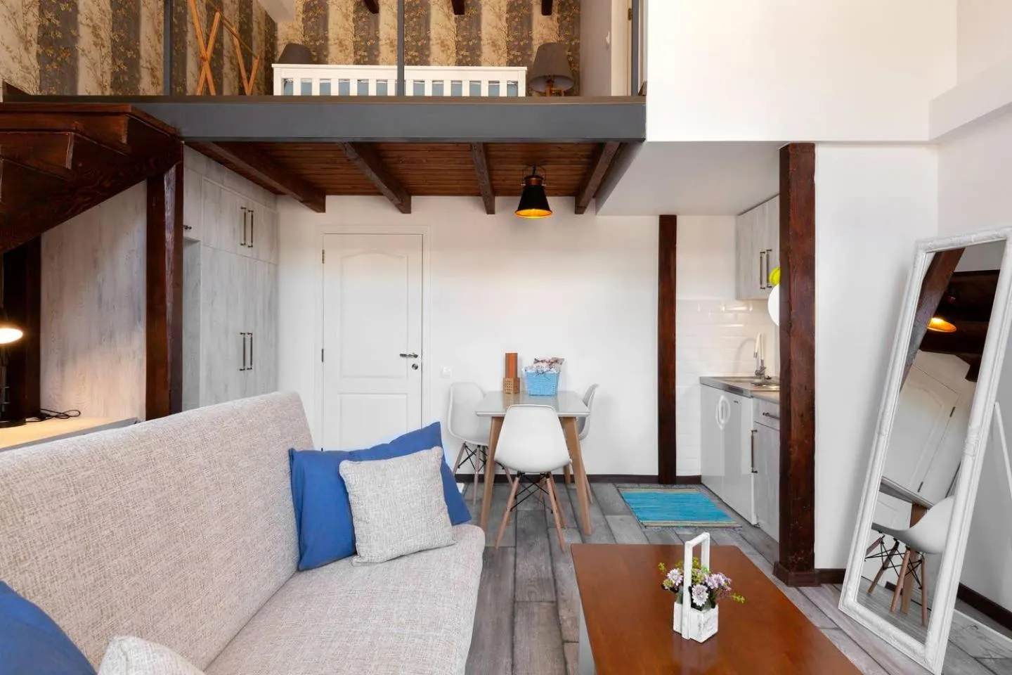 Living room in Cozy Studios on Freedom Square