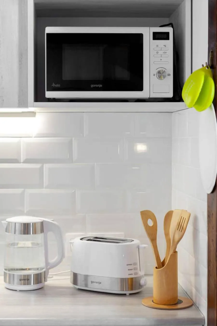 Kitchen or kitchenette in Cozy Studios on Freedom Square