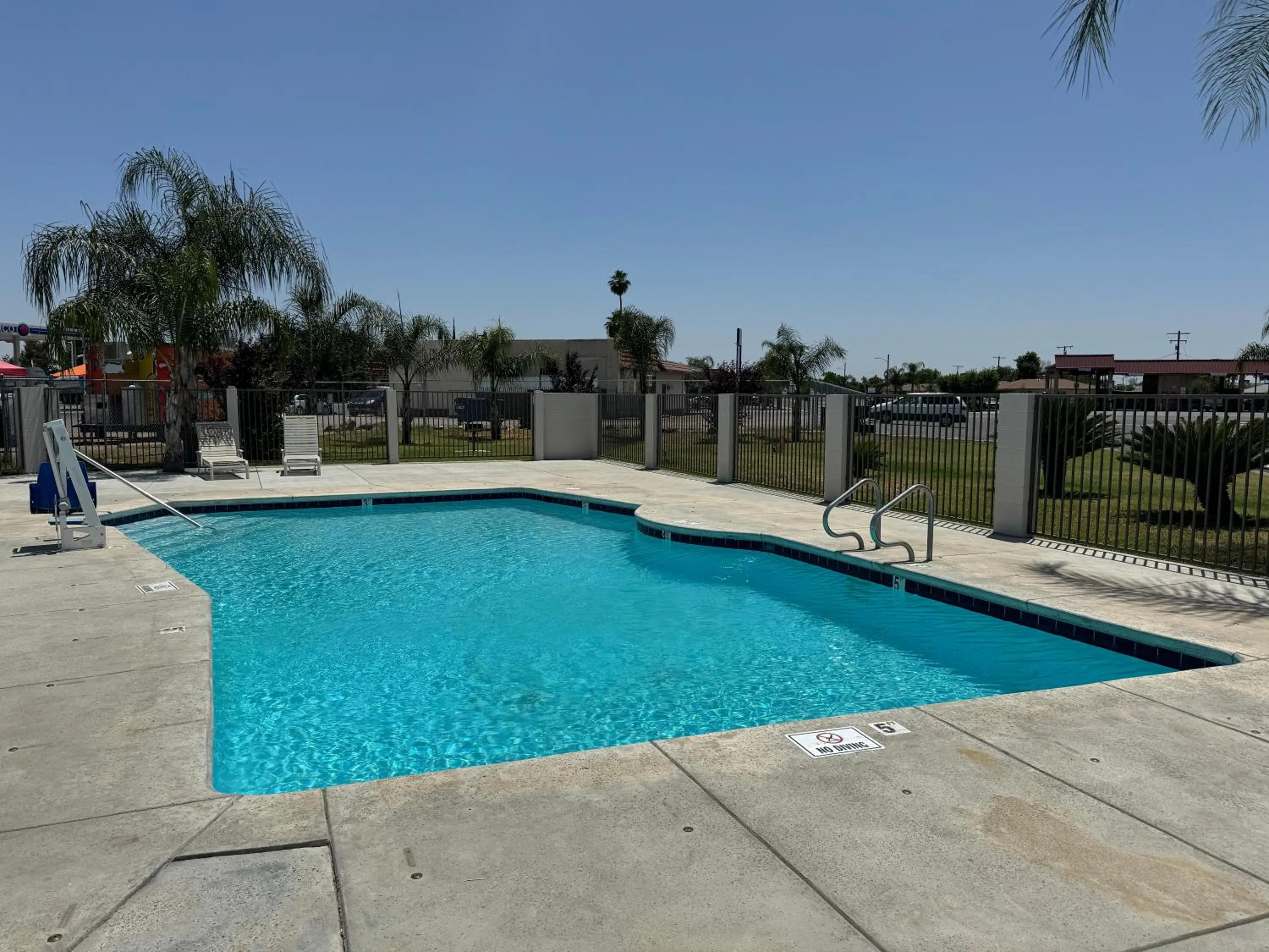 Swimming pool in Motel 6-Delano, CA
