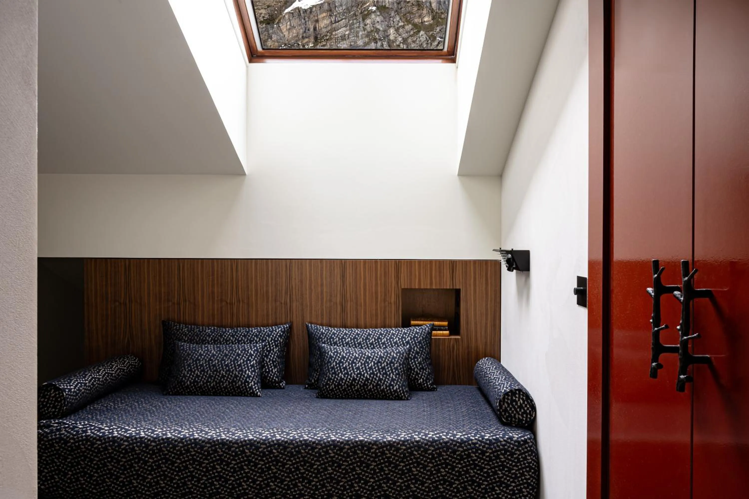 Seating area, Bed in Experimental Chalet Val d'Isère