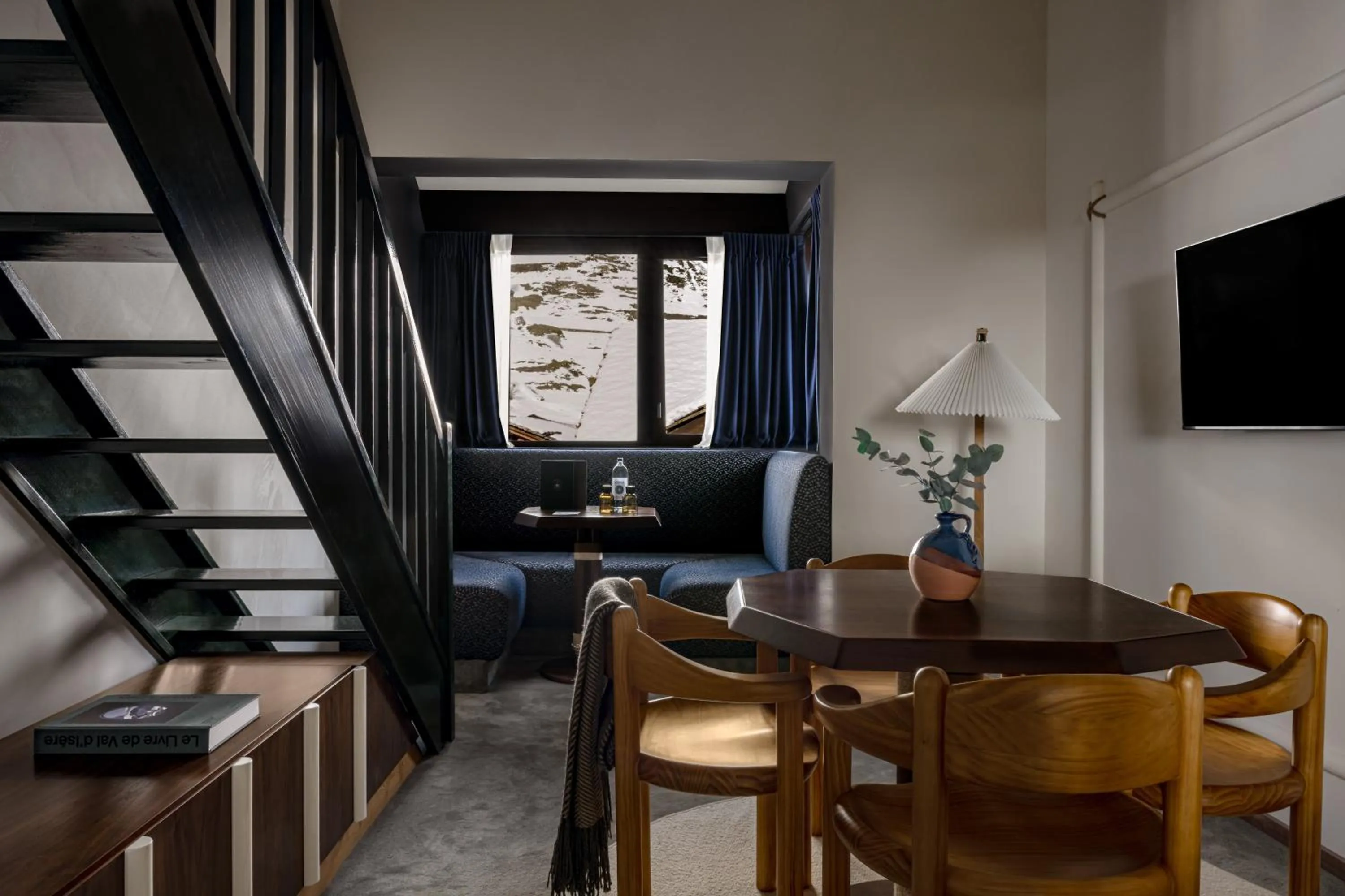 Living room in Experimental Chalet Val d'Isère