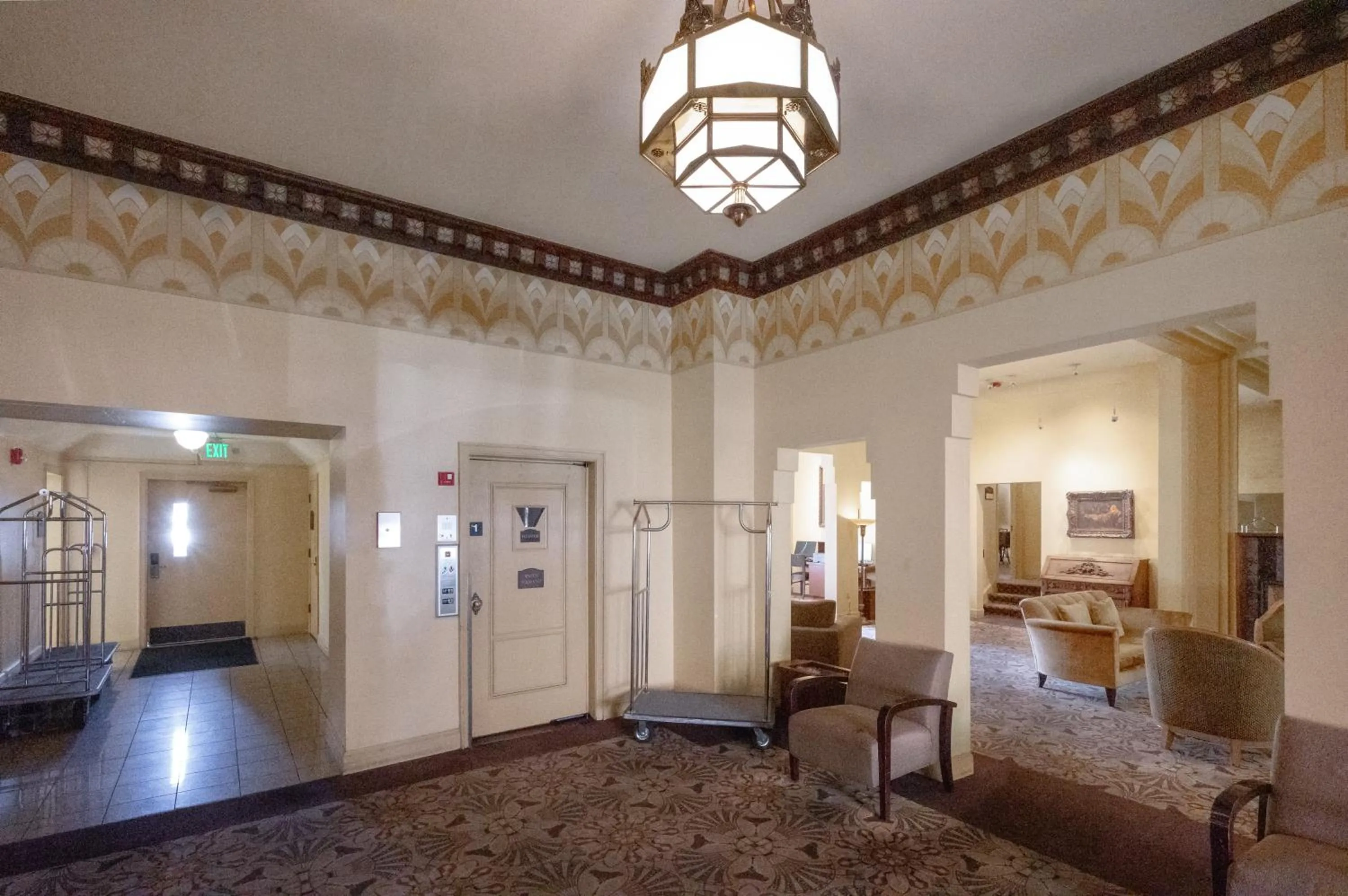 Lobby or reception in The Baroness Hotel