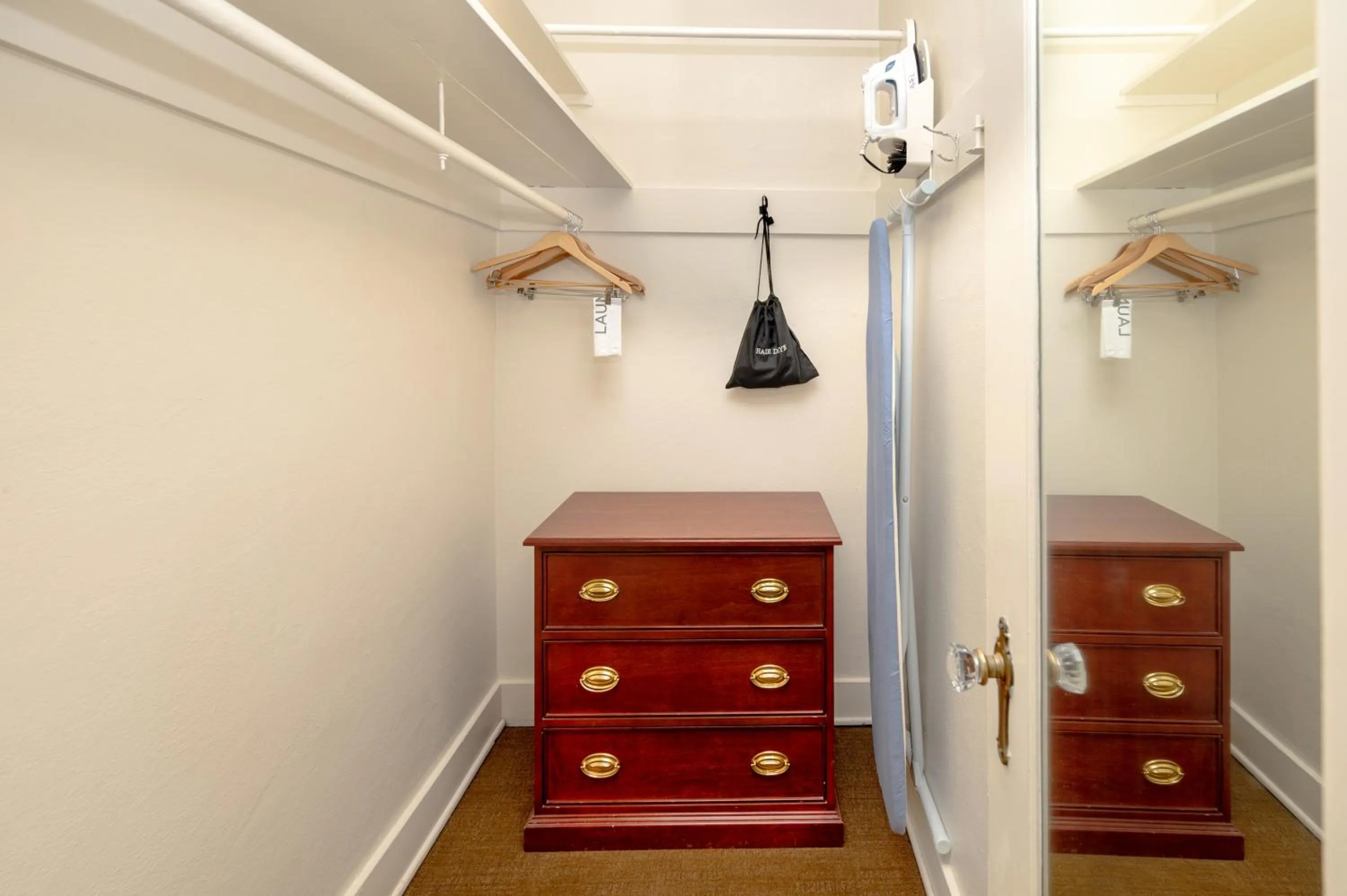 wardrobe in The Baroness Hotel