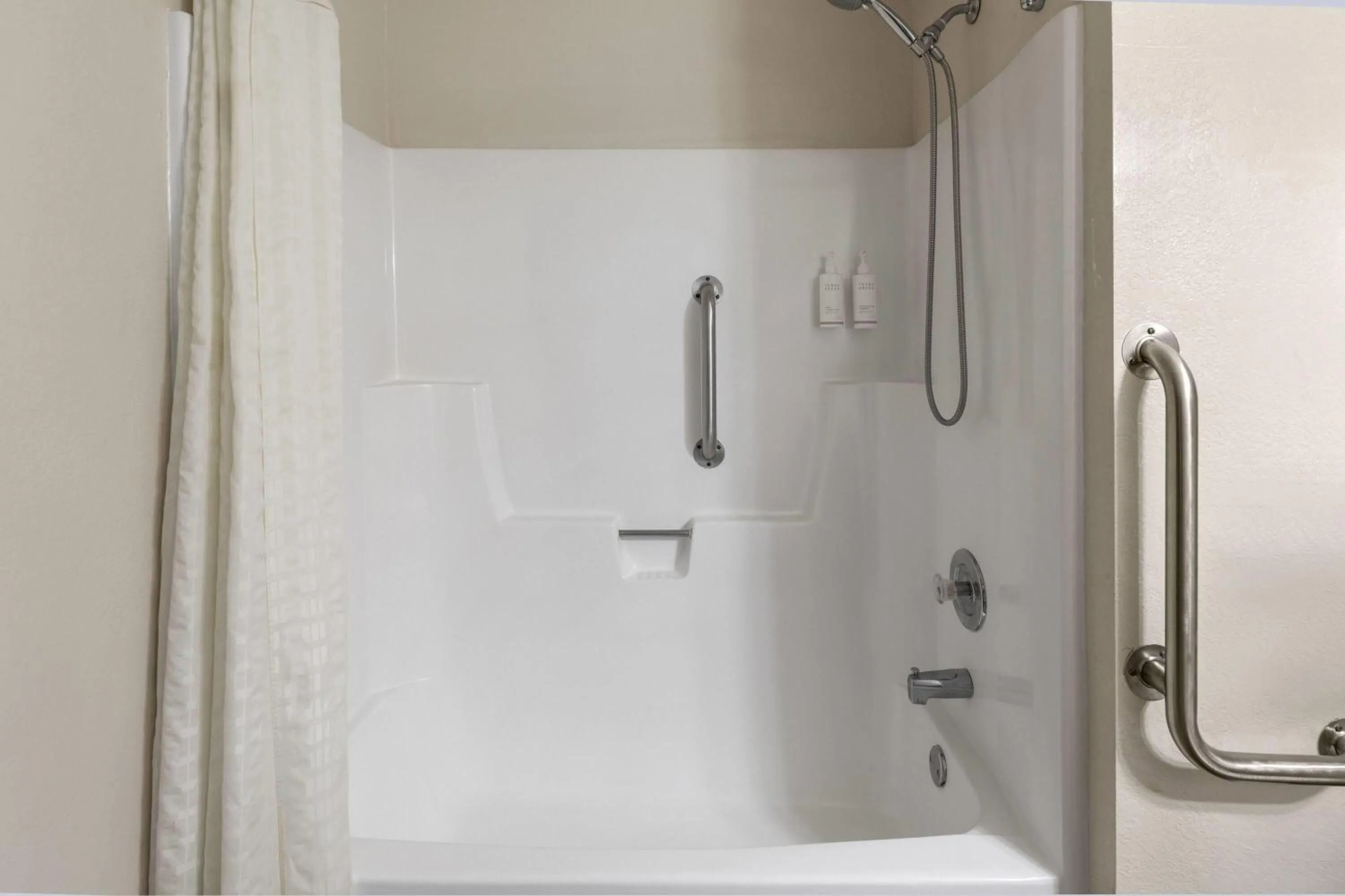 Bathroom in Super 8 by Wyndham Winona MN