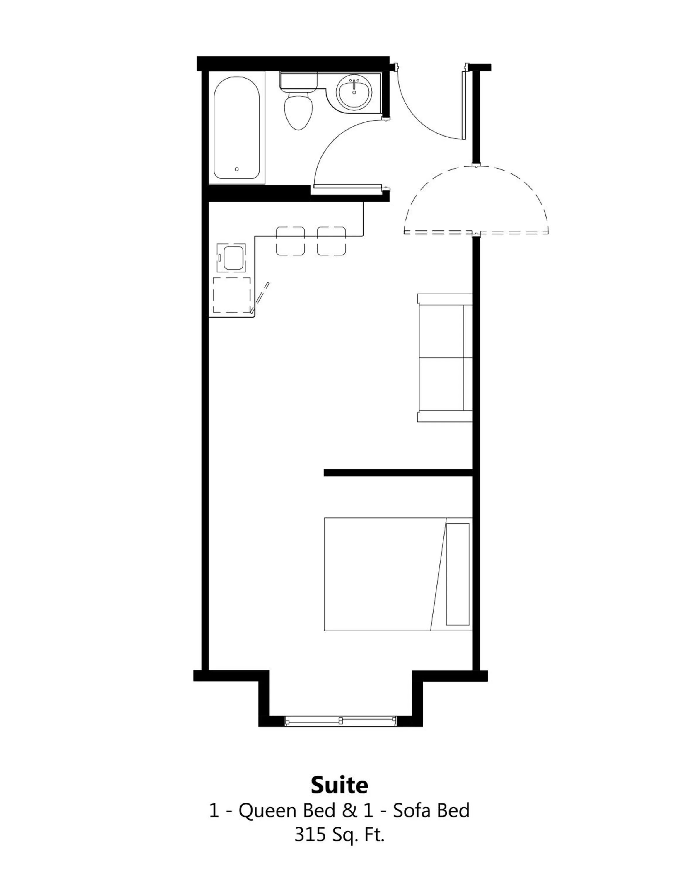 Floor plan in Microtel Inn & Suites - Kearney