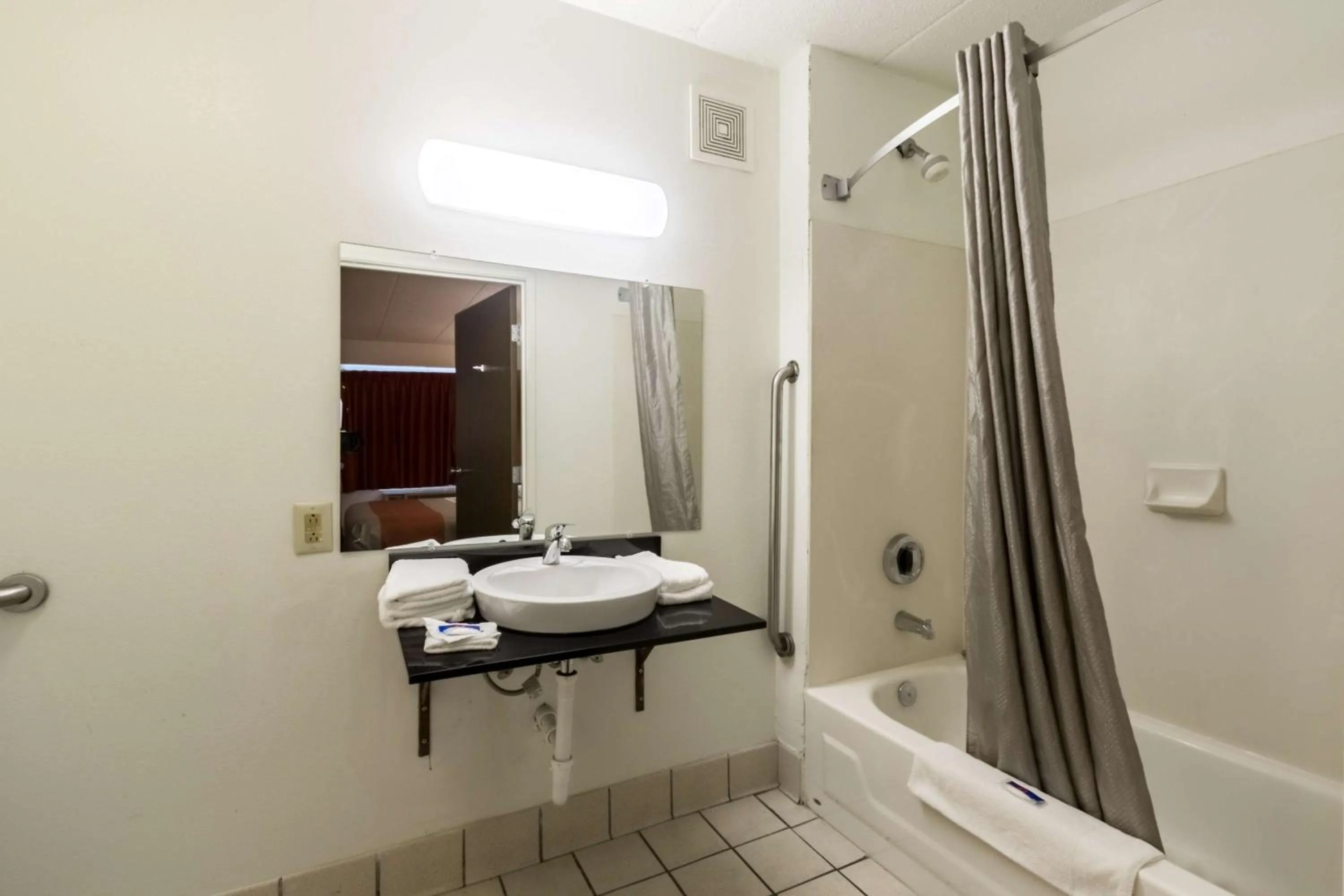 Shower in Motel 6-Crawfordsville, IN