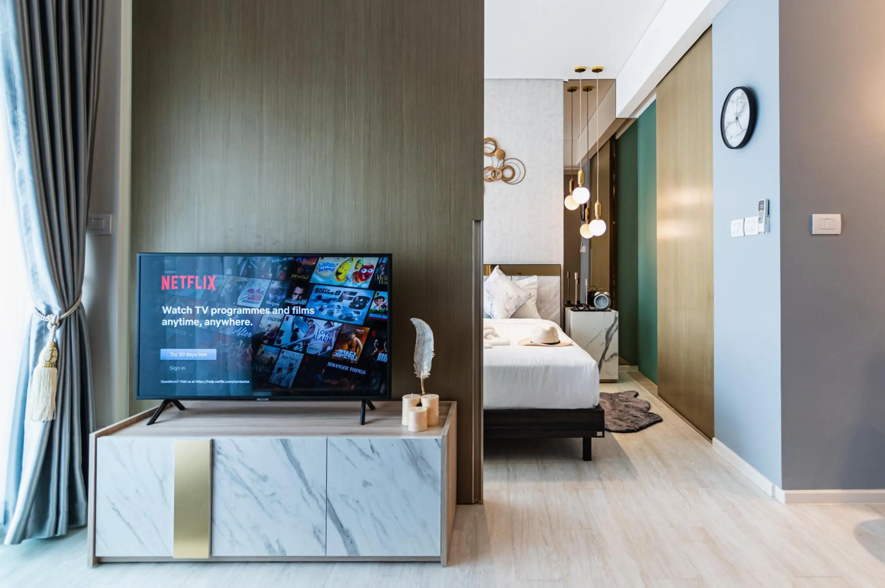 Bed in Pattaya Holiday at Veranda Residence Pattaya