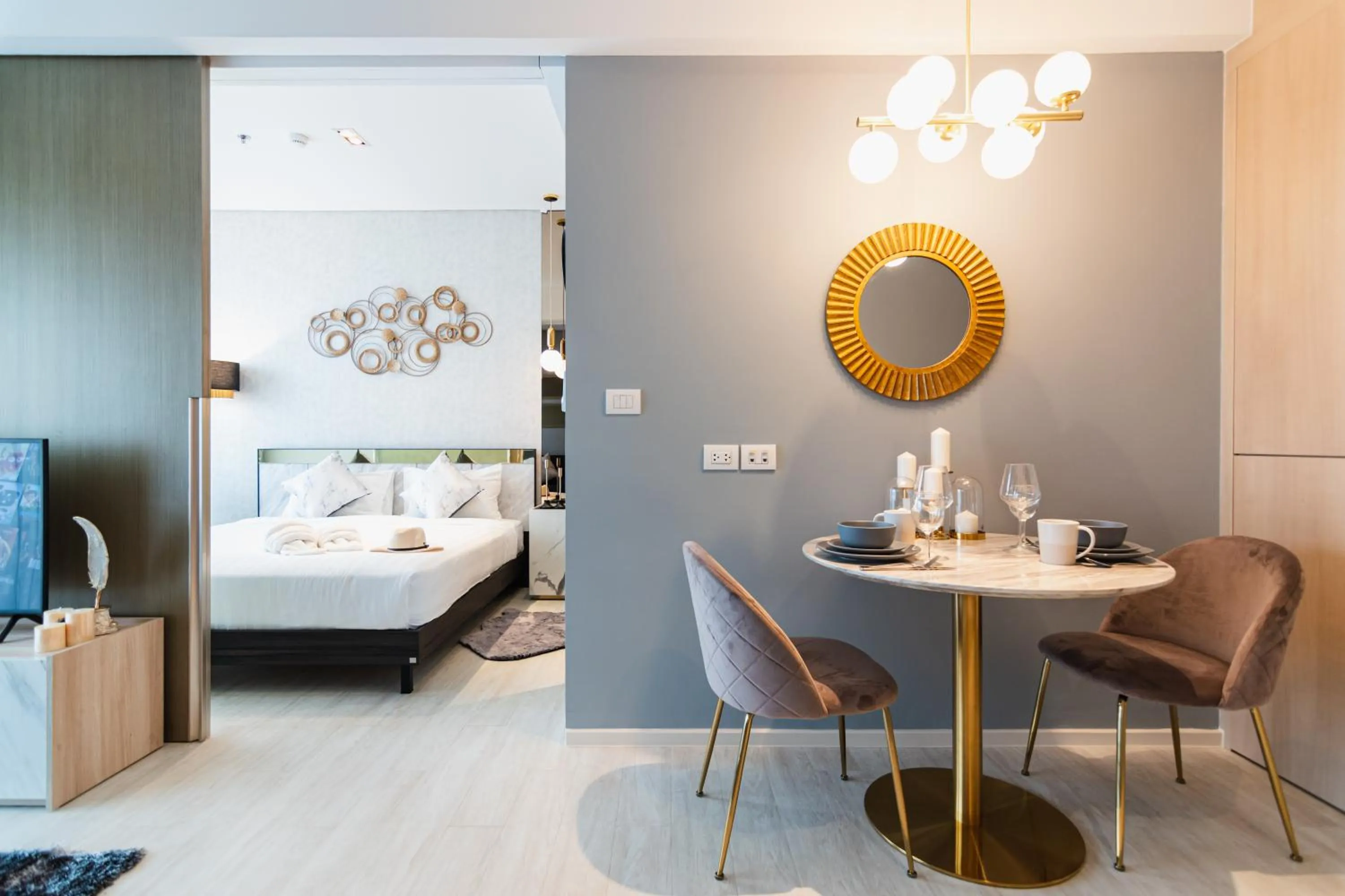 Bed in Pattaya Holiday at Veranda Residence Pattaya