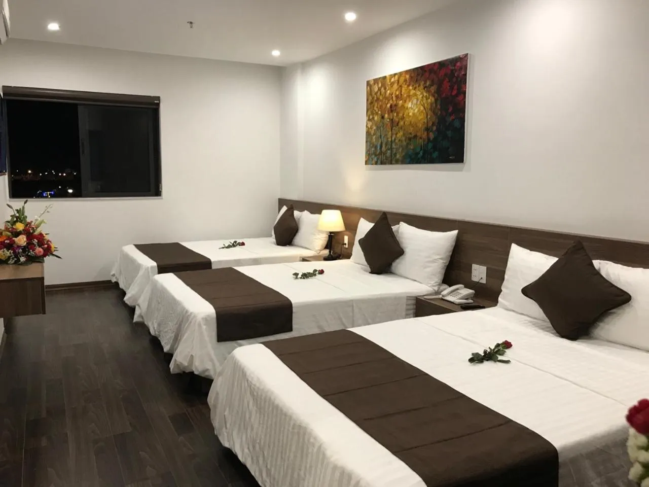Communal lounge/ TV room, Bed in Windy Hotel Quang Binh