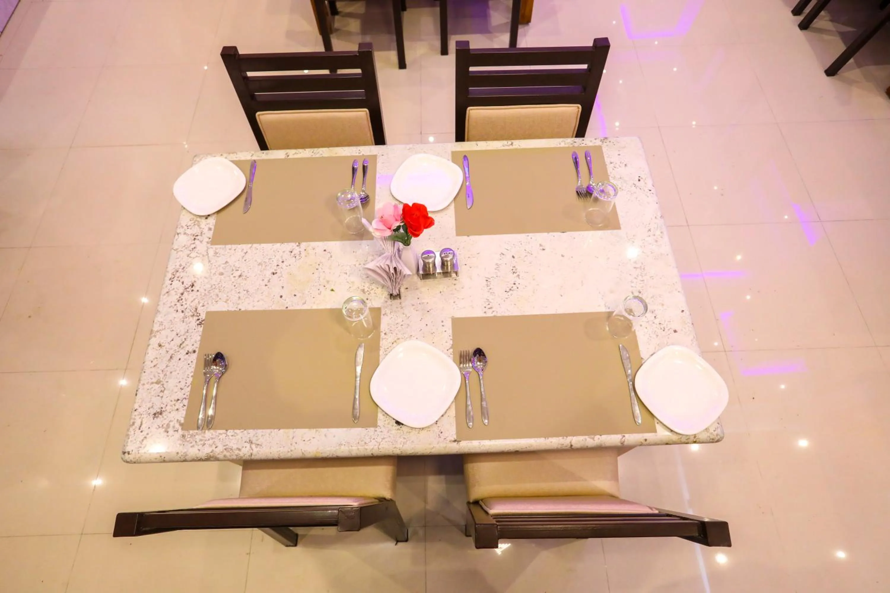 Dining area in Nitheesh Residency