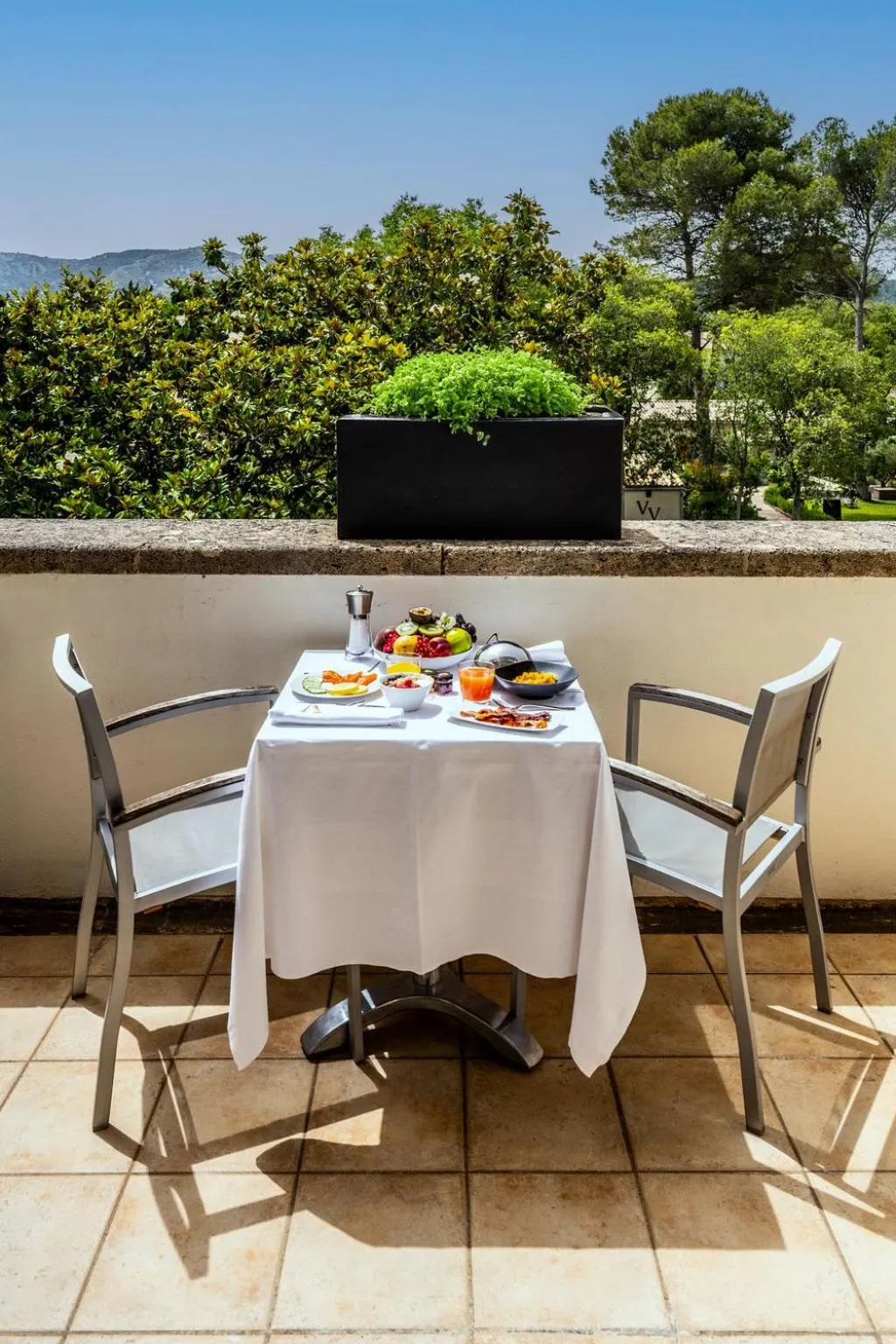 Balcony/Terrace in Le Vallon de Valrugues Hotel Spa & Villas