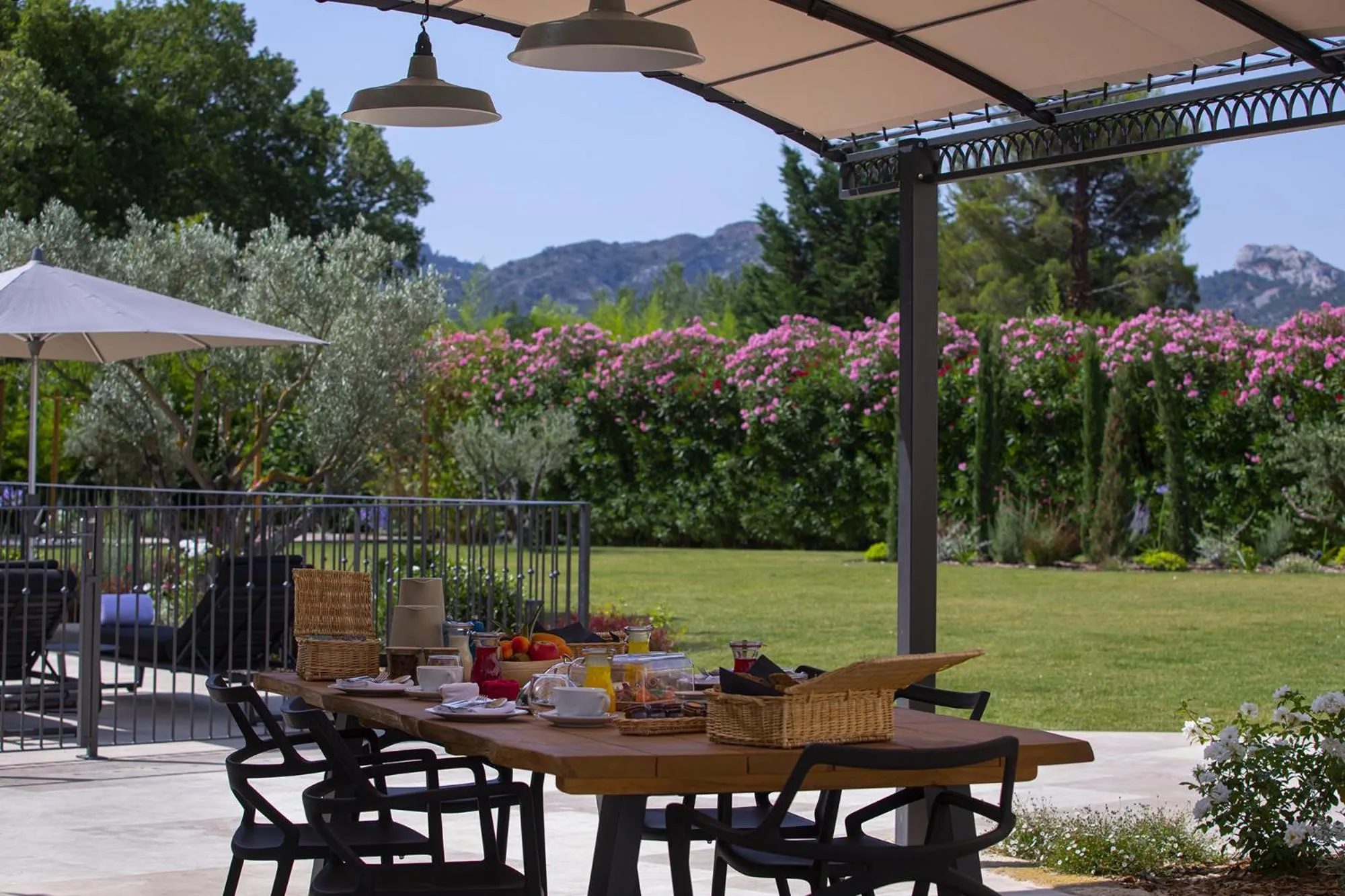 Patio in Le Vallon de Valrugues Hotel Spa & Villas