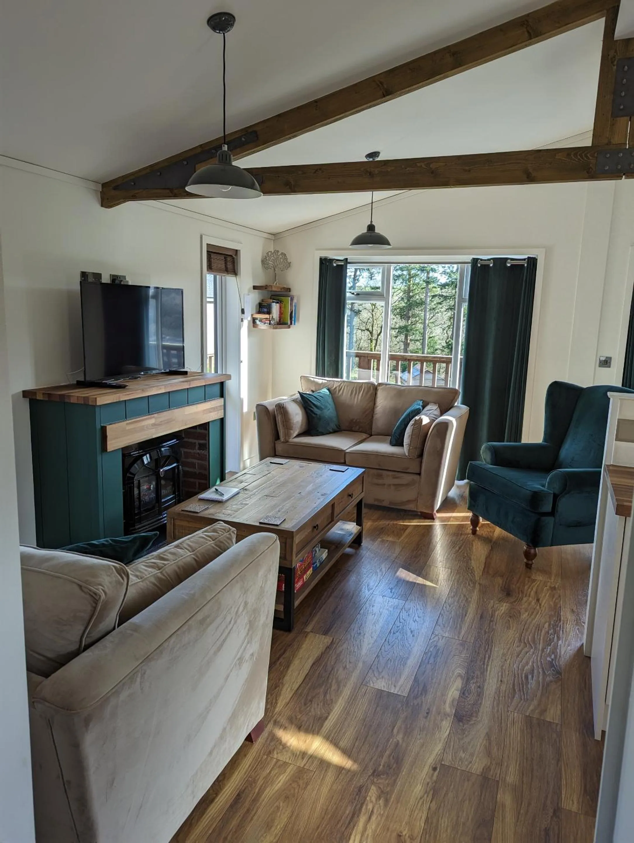 Living room in Great Trethew Hotel - Self Catering Lodges - Bar & Restaurant