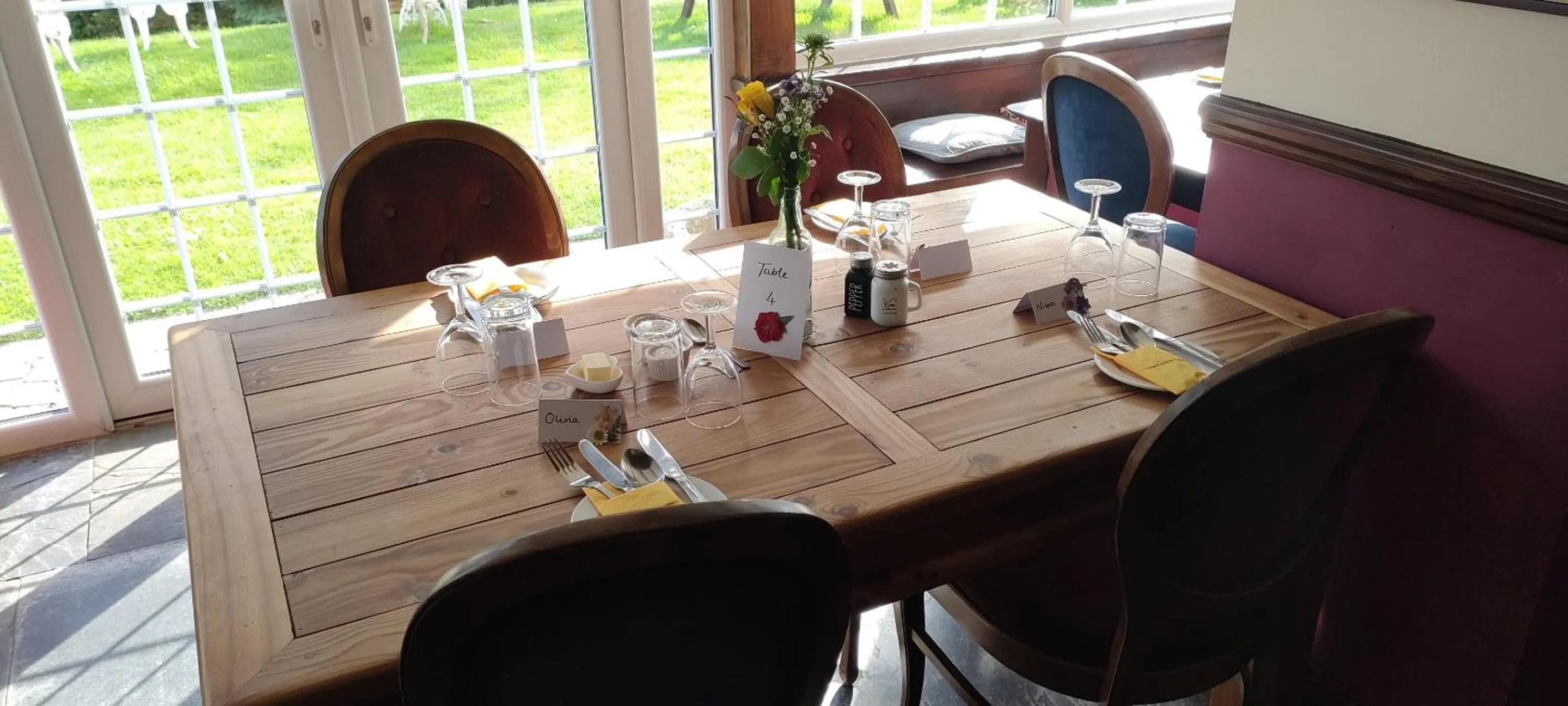 Dining area in Great Trethew Hotel - Self Catering Lodges - Bar & Restaurant