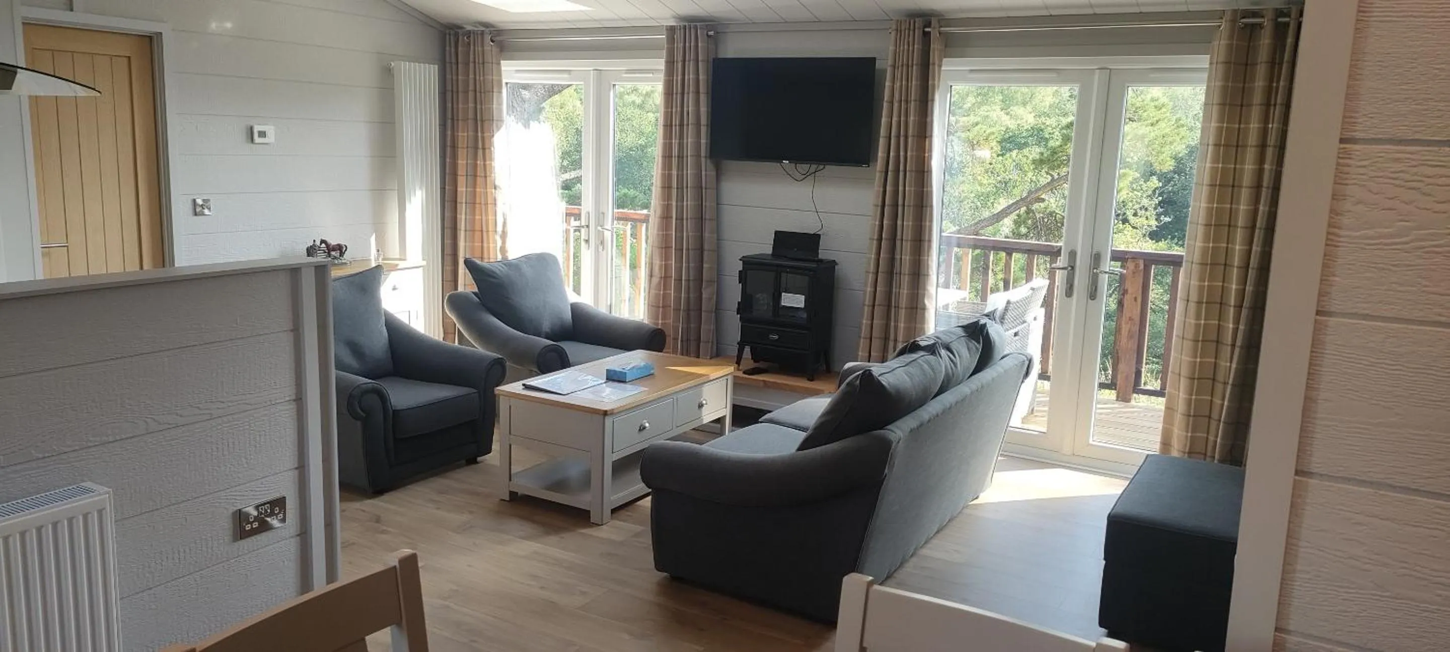 Living room in Great Trethew Hotel - Self Catering Lodges - Bar & Restaurant